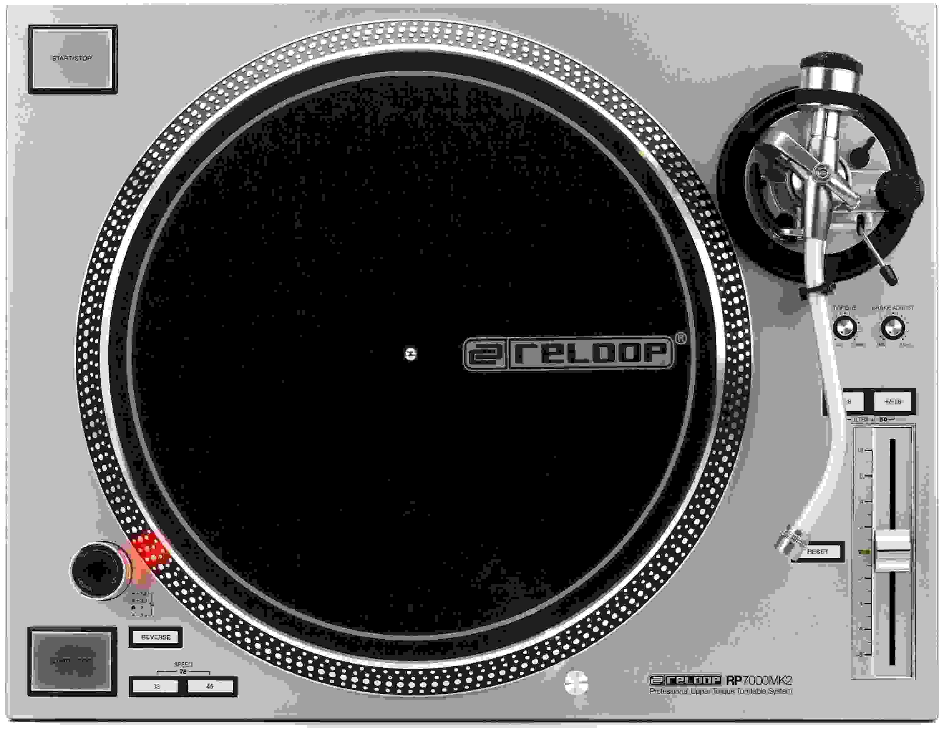 Reloop RP-7000 MK2 Direct Drive Turntable - Silver