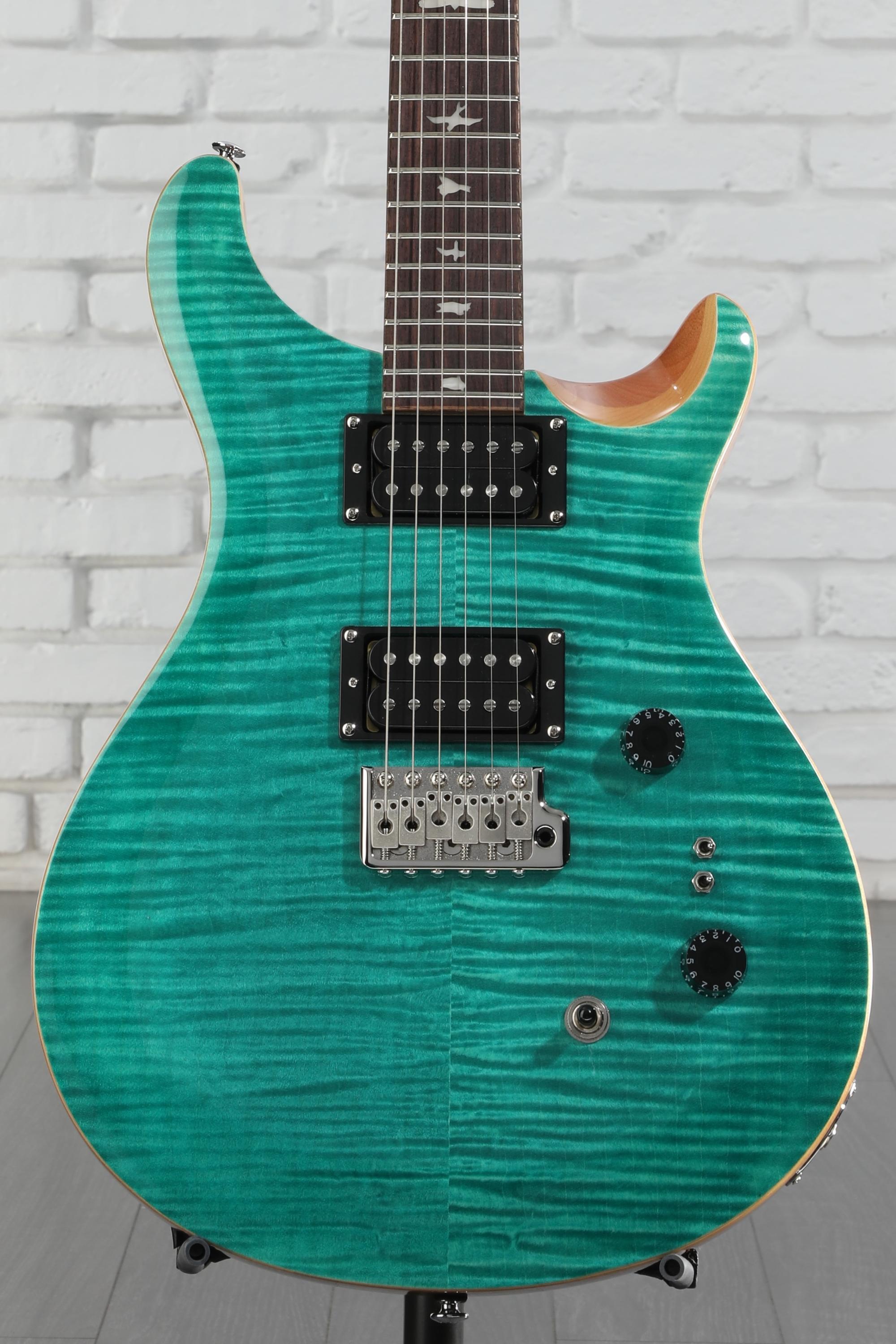 PRS SE custom 24-08 turquoise 純正ケース付き PRS SE Custom 24-08 Electric Guitar - Turquoise | Sweetwater