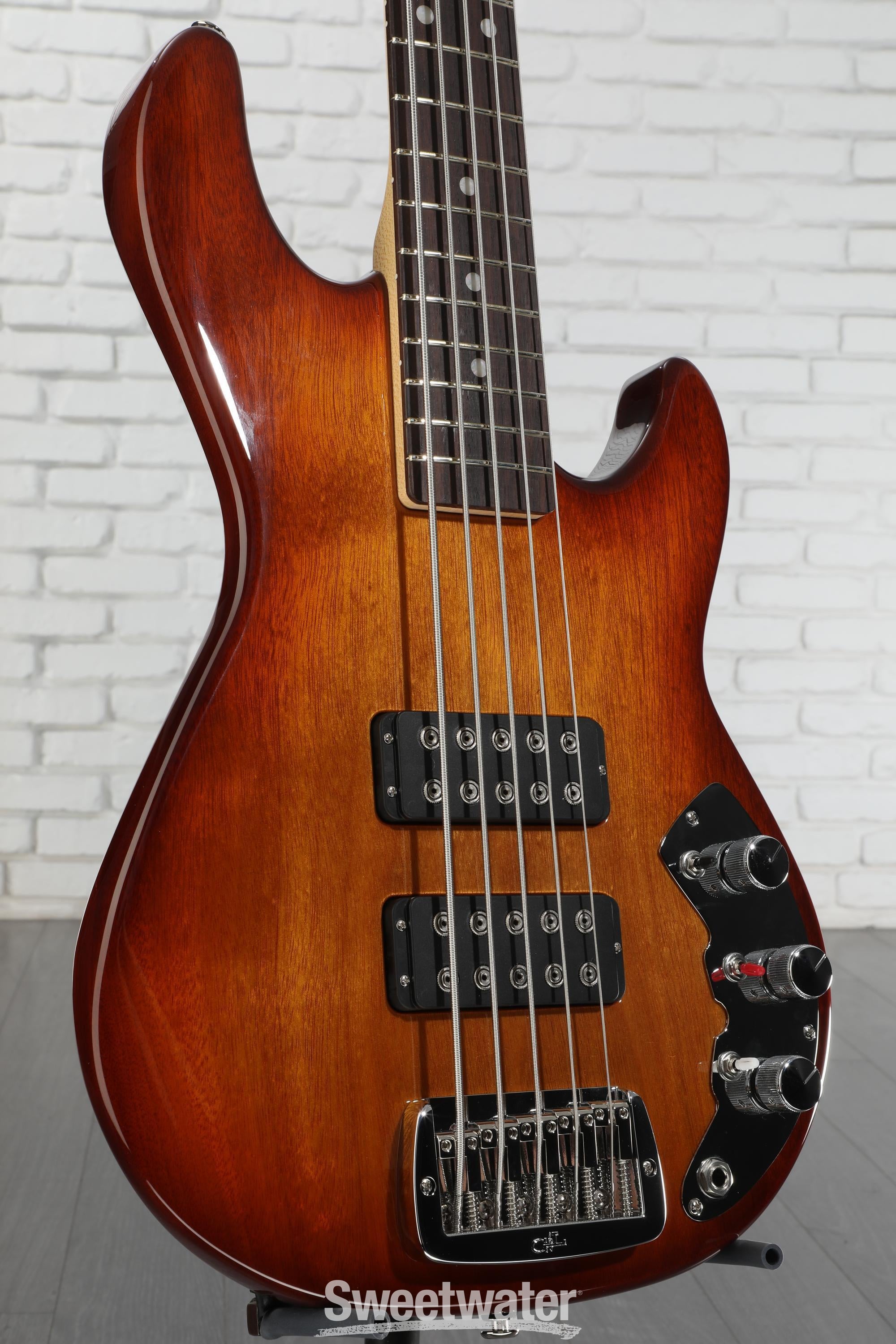 G&L CLF Research L-2500 Bass Guitar - Old School Tobacco