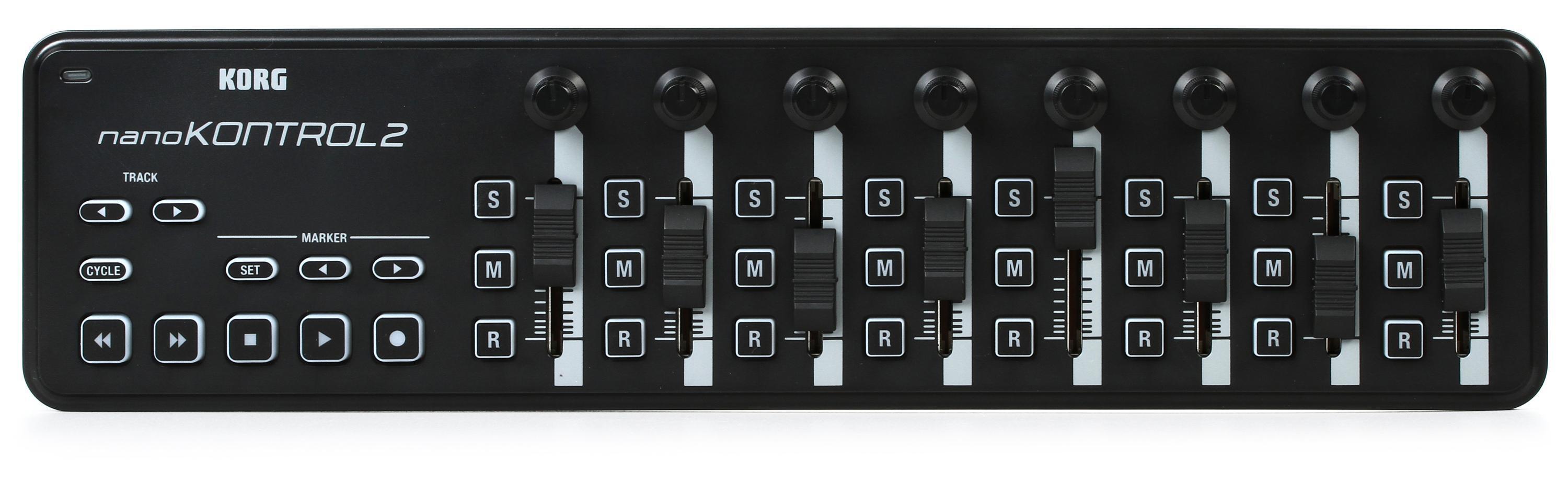 Korg nanoKONTROL2 MIDI Control Surface - Black | Sweetwater