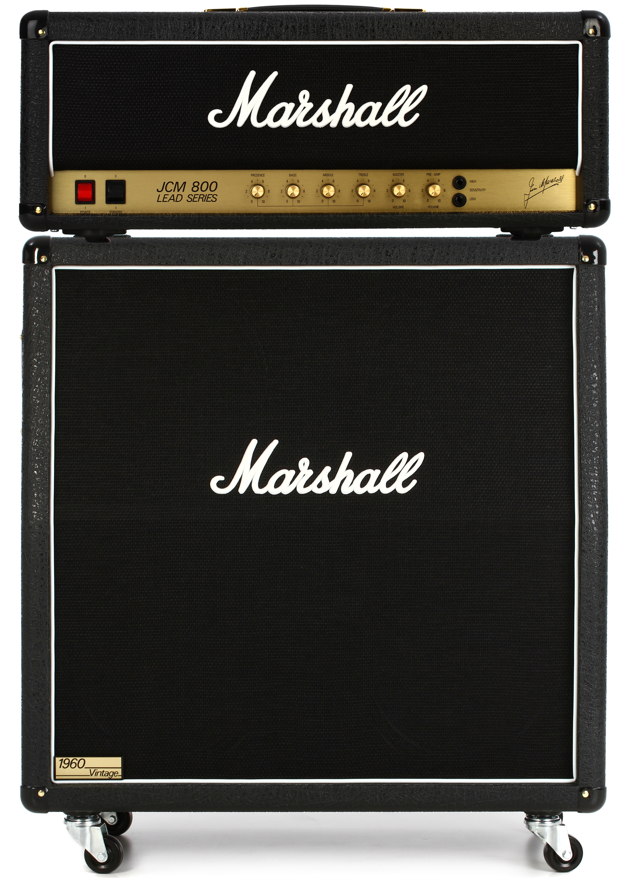 Marshall JCM800 2203X 100-watt Amplifier Head and 1960A 300-watt