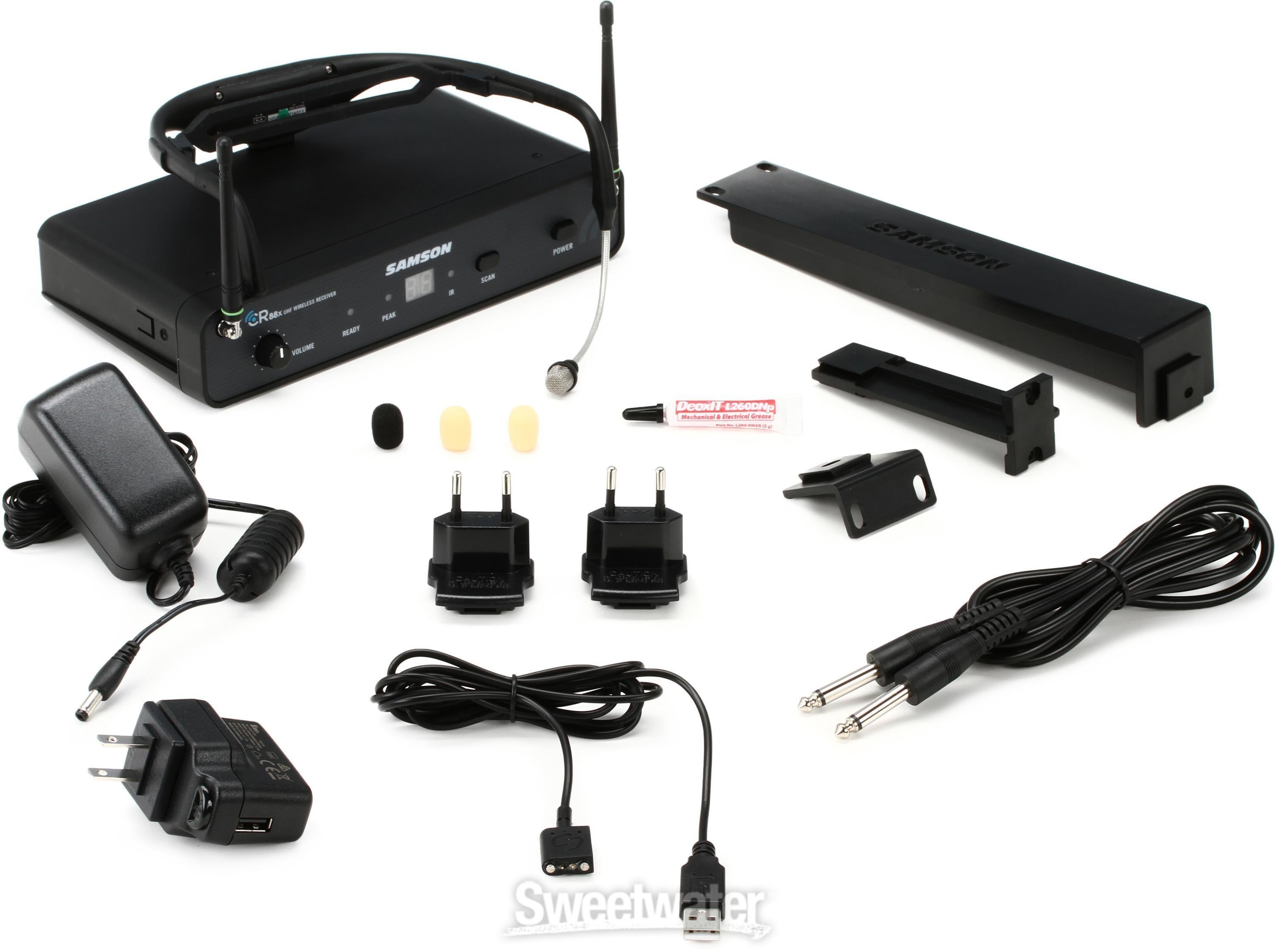 サムスン　Airline88 Headset Wireless System Samson AirLine 88x Headset Wireless System - D Band | Sweetwater