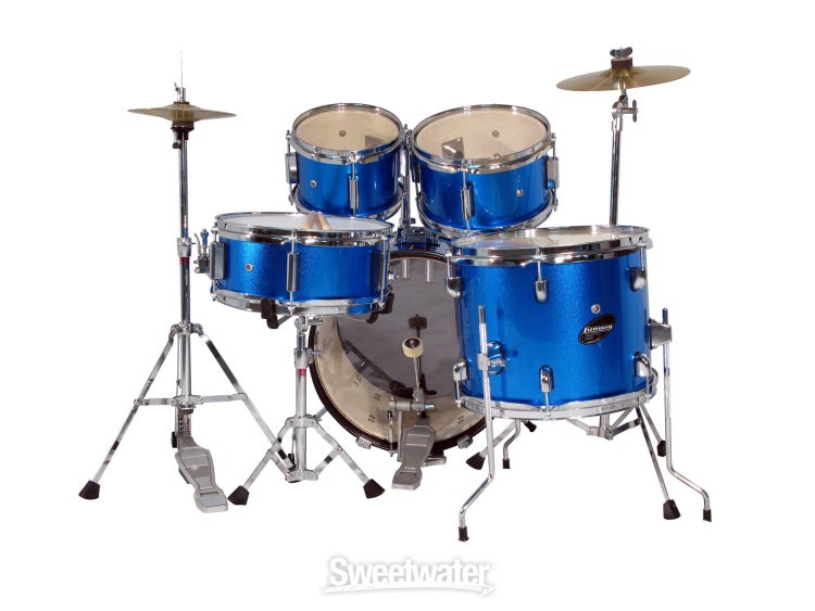 Ludwig 5-piece Junior Drum Set with Cymbals and Hardware Blue