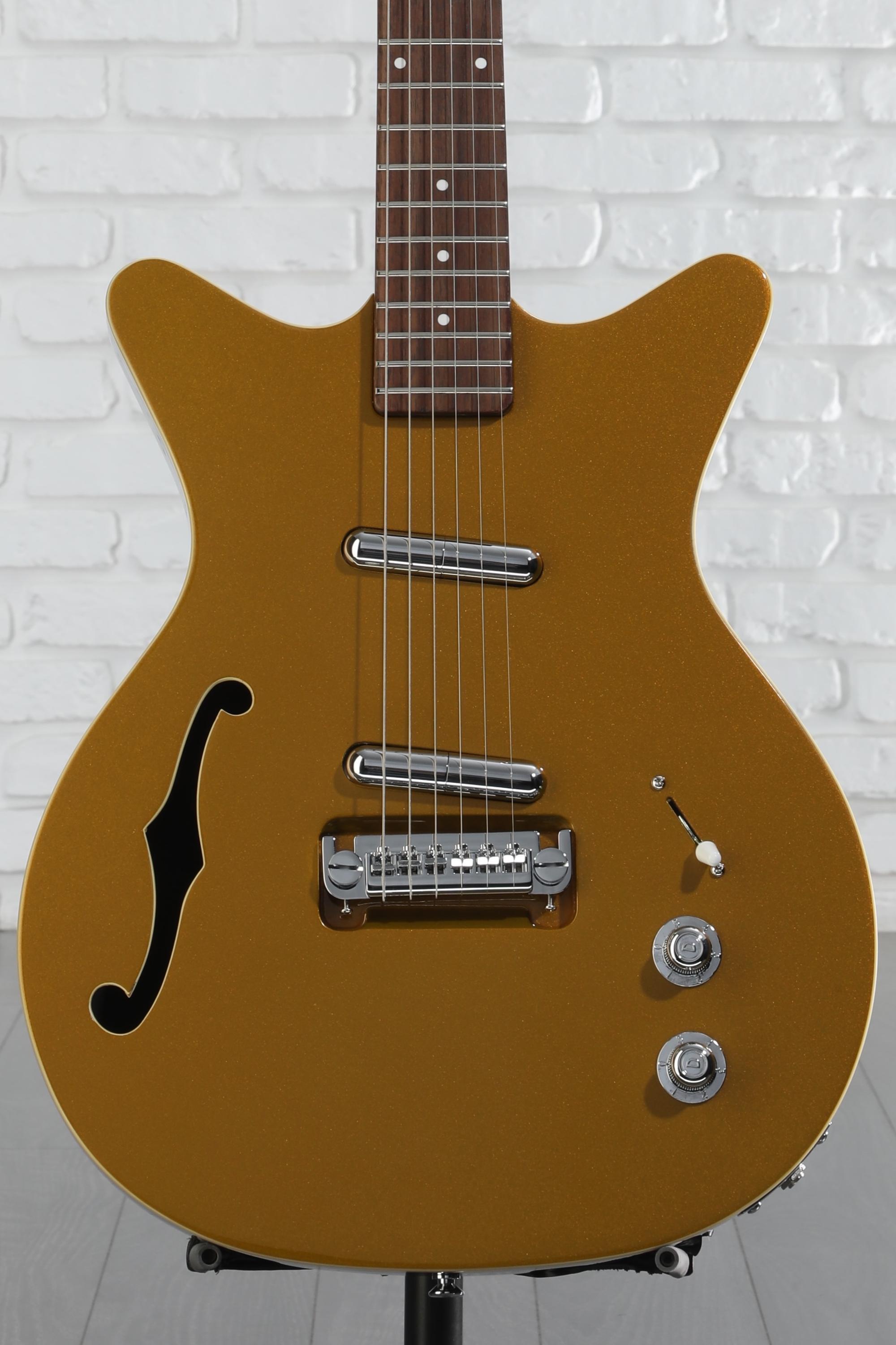 ギター danelectro 59dc 50th Danelectro Fifty Niner DC Semi-hollowbody Electric Guitar - Gold