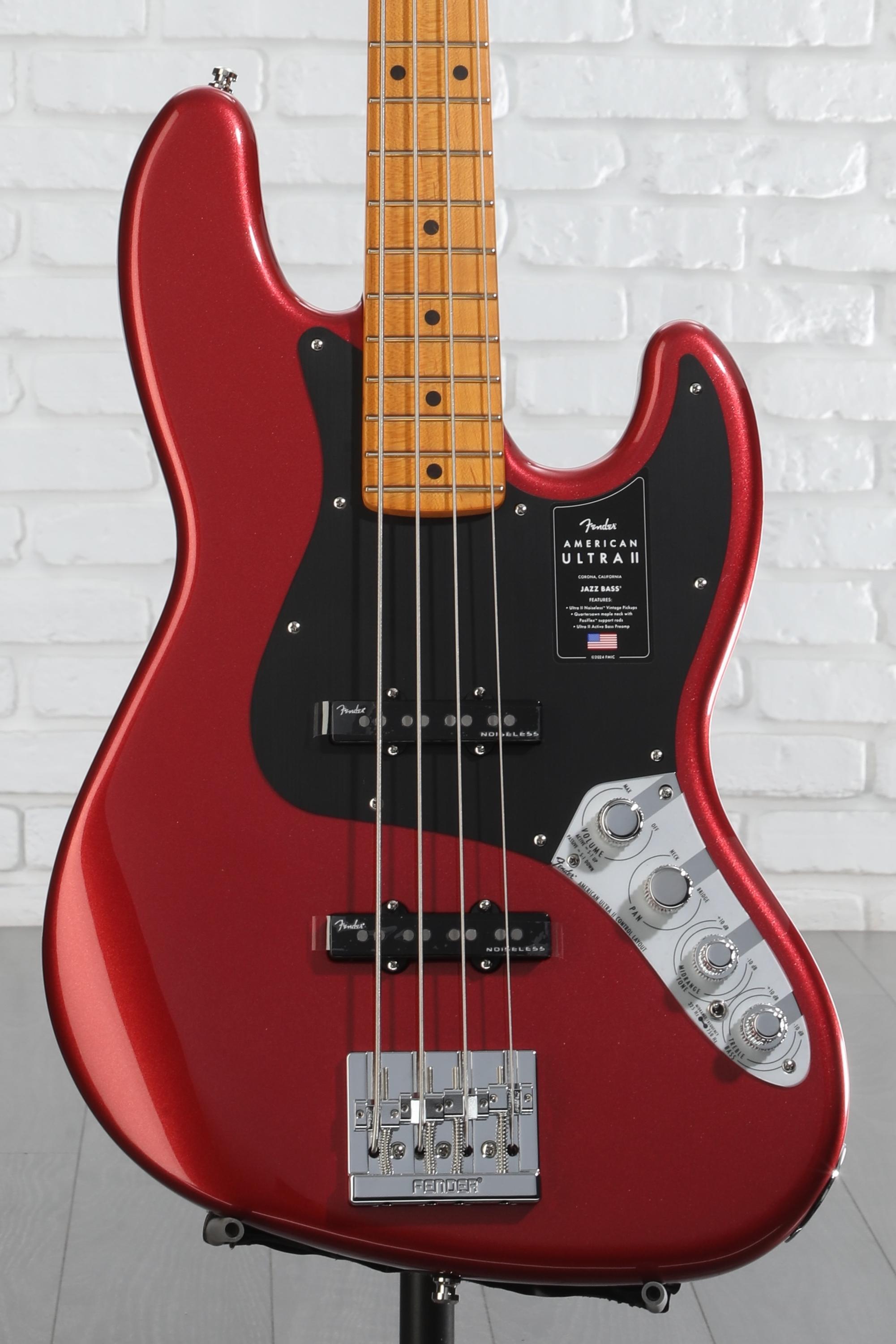 Fender American Ultra II Jazz Bass - Sinister Red, Maple