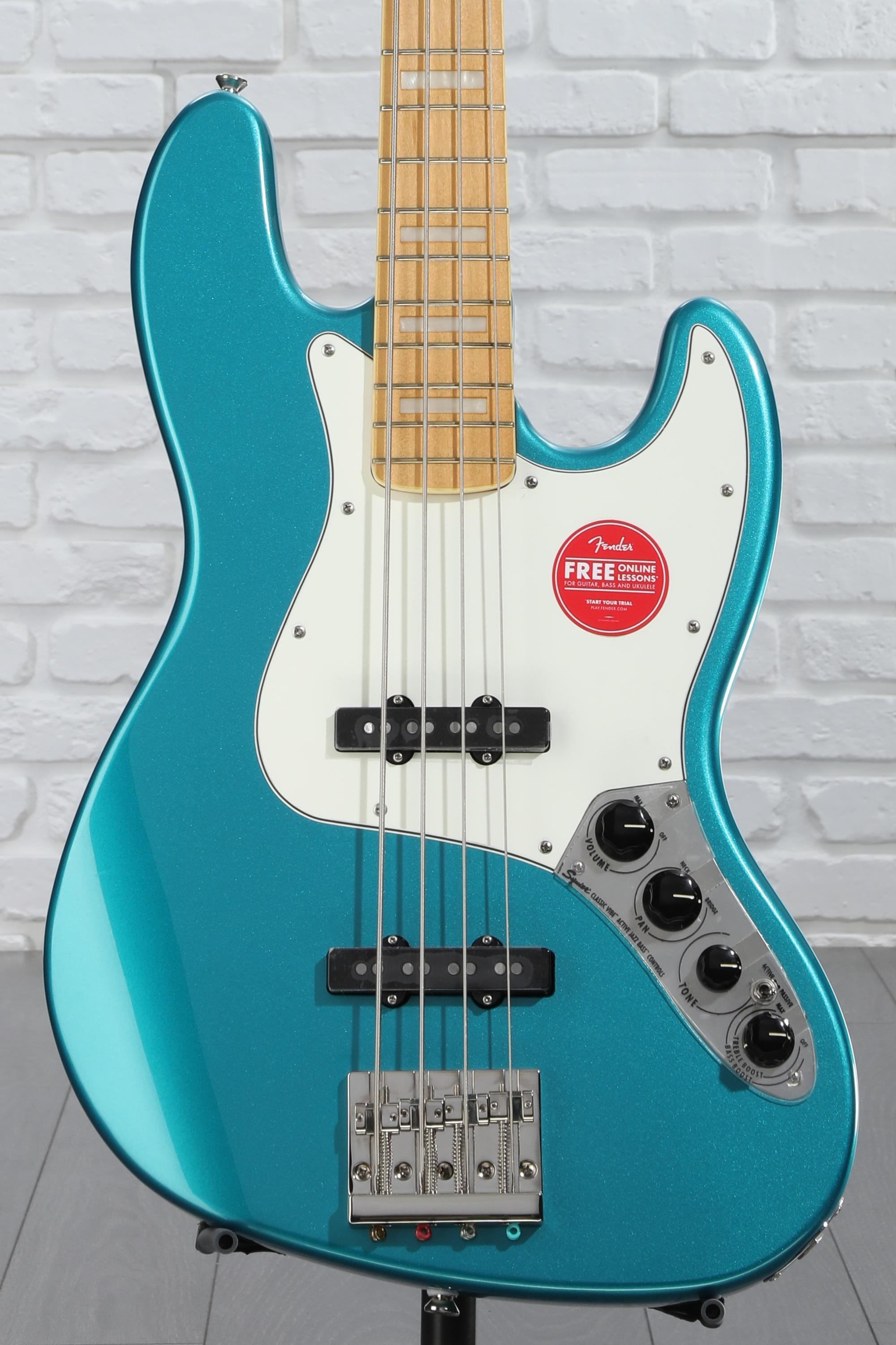 お*こ様 Squier Jazz Bass アクアブルー Squier Classic Vibe Active '70s Jazz Bass - Ocean Turquoise