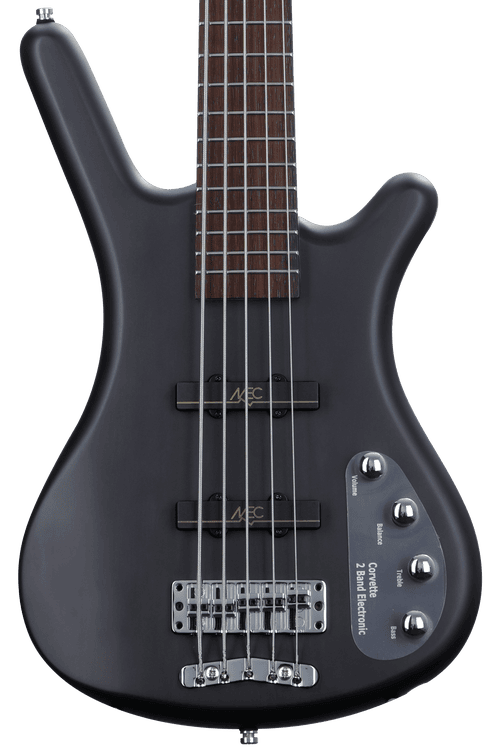 Warwick RockBass Corvette Basic 5-string Bass Guitar - Nirvana Black  Transparent Satin