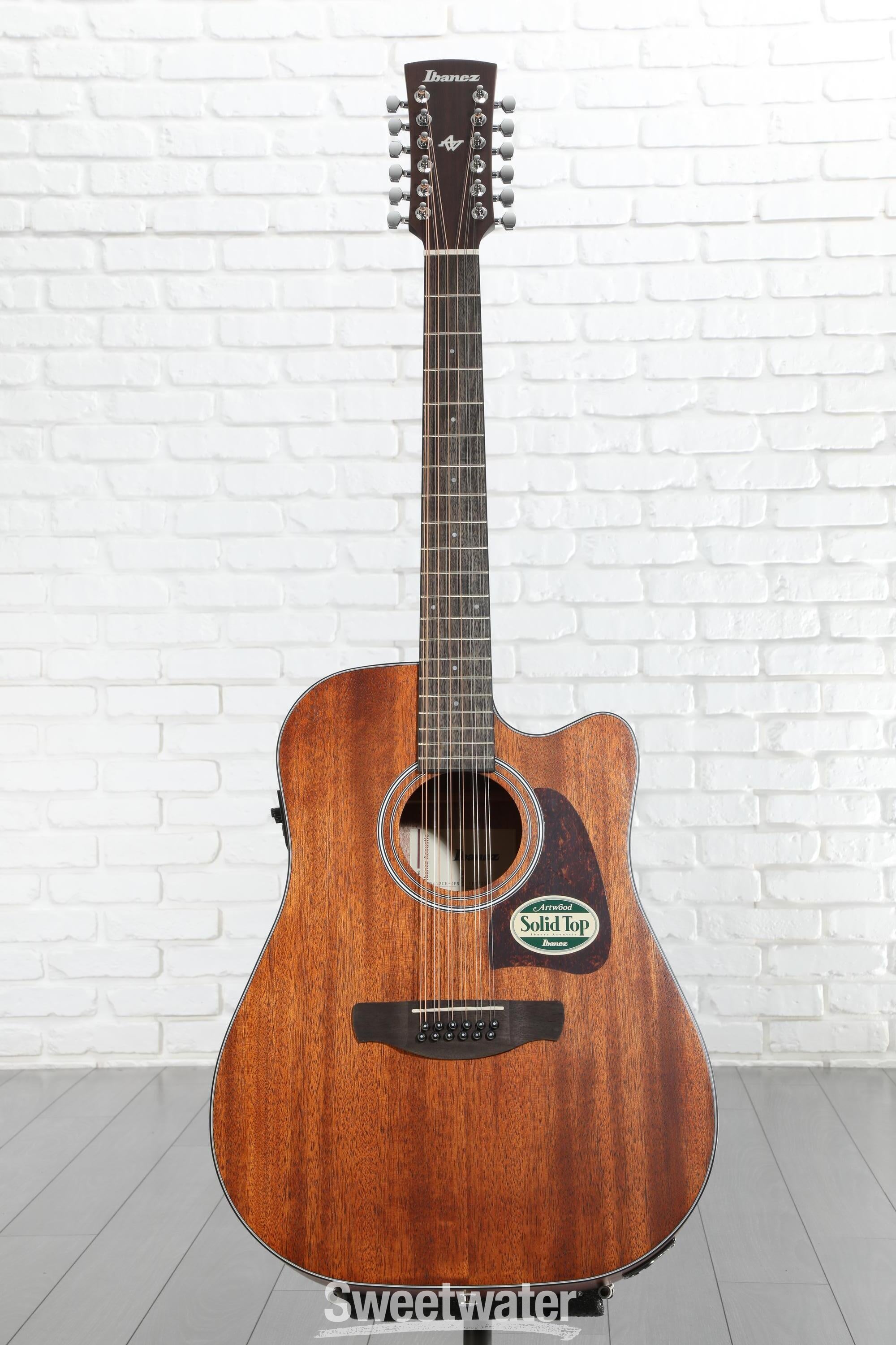 Ibanez AW5412CE 12-string Acoustic-electric Guitar - Open Pore