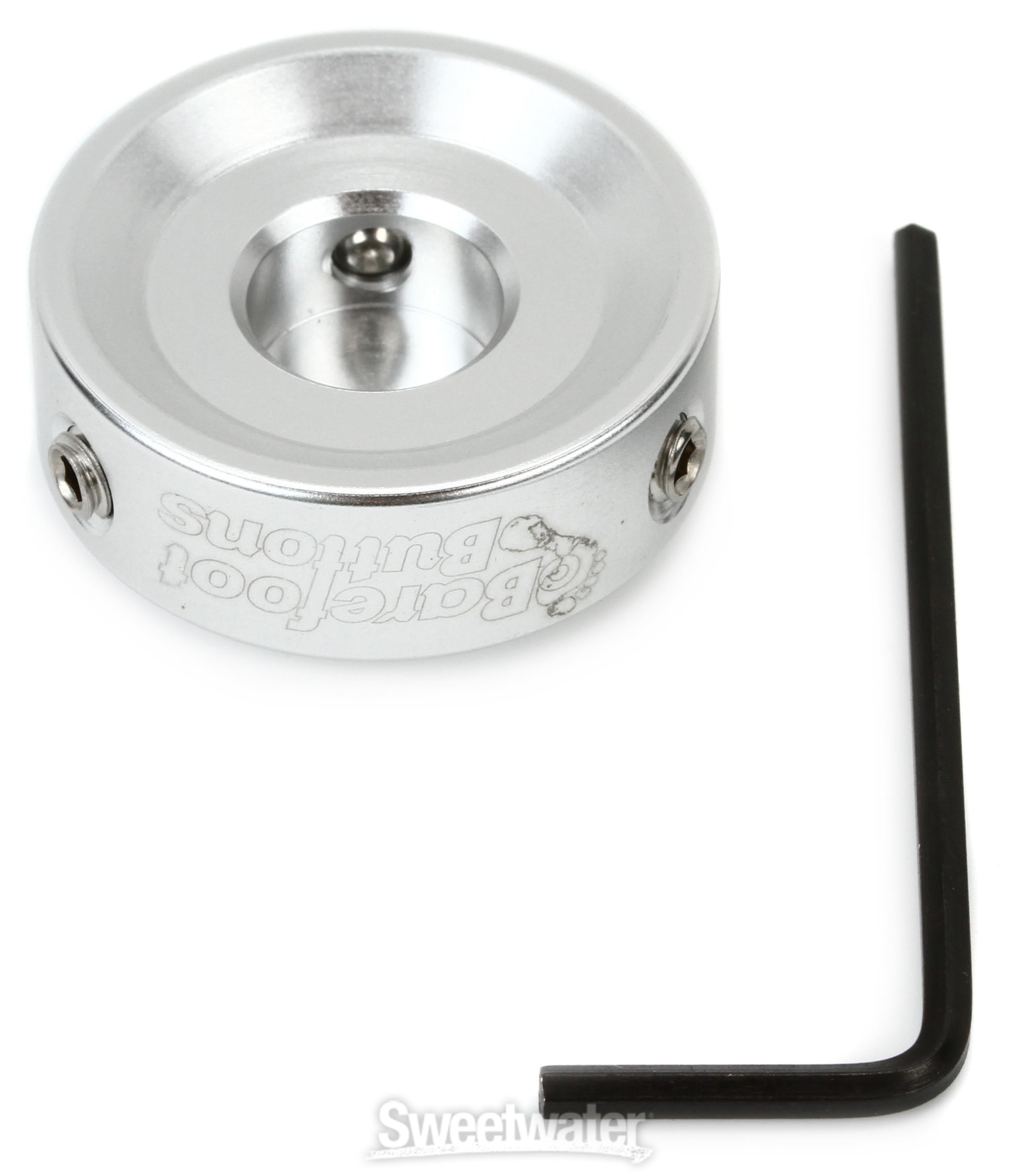 Barefoot Buttons V1 Standard Footswitch Cap - Silver | Sweetwater