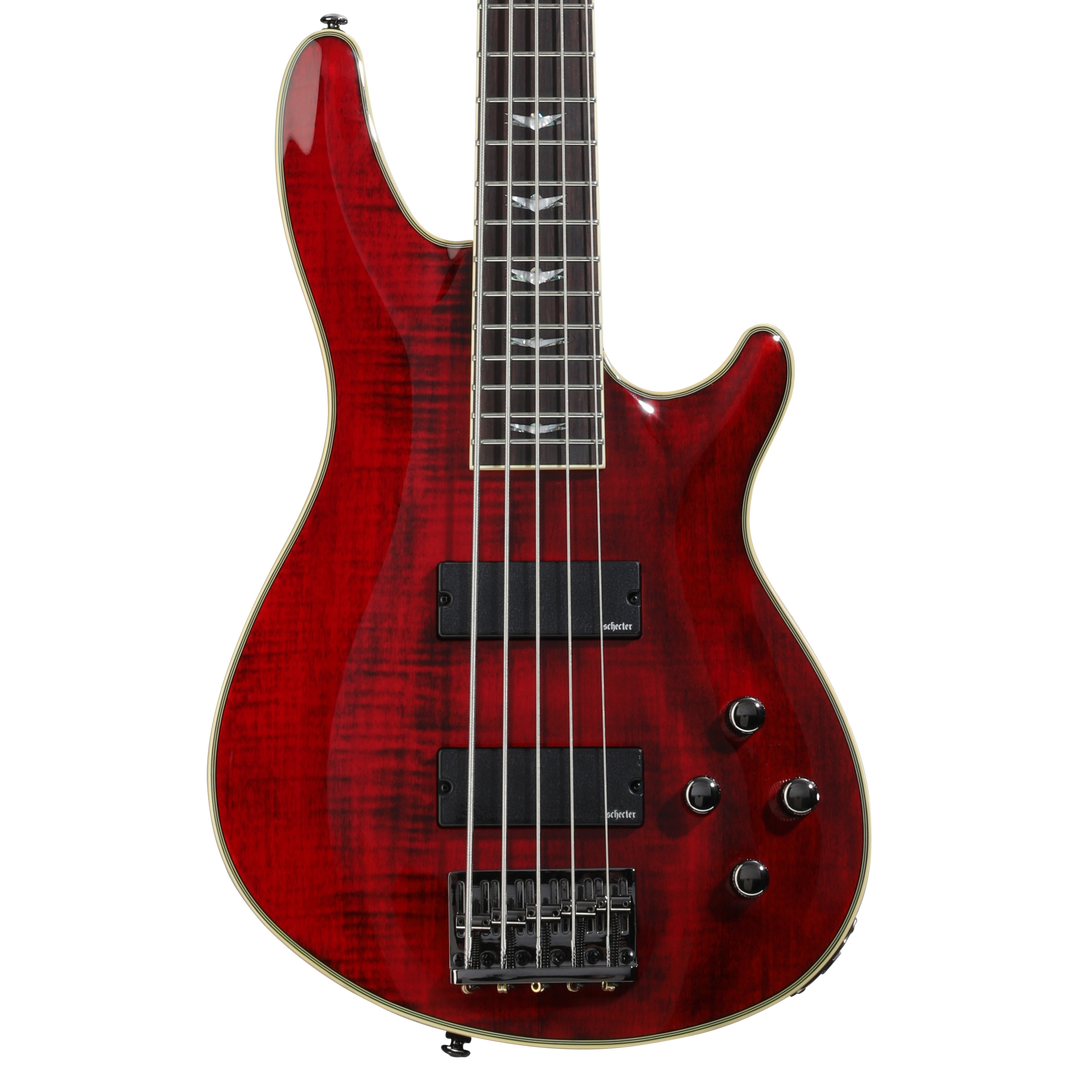 Schecter Omen Extreme-5 Bass Guitar - Black Cherry | Sweetwater Schecter Omen Extreme-5 Bass Guitar - Black Cherry | Sweetwater