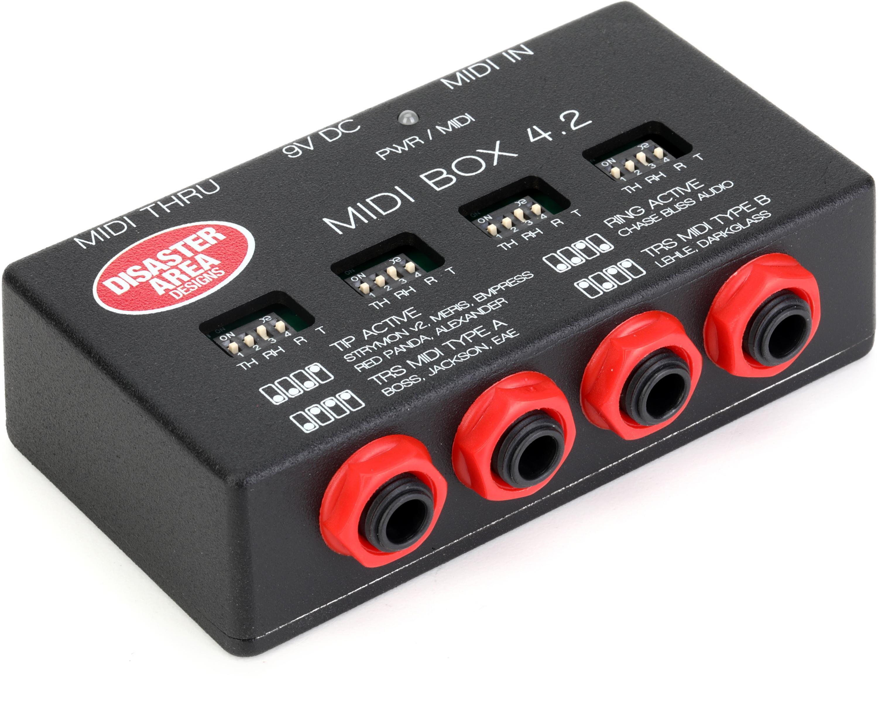 Disaster Area Designs MIDI Box 4.2 MIDI-TRS Converter | Sweetwater
