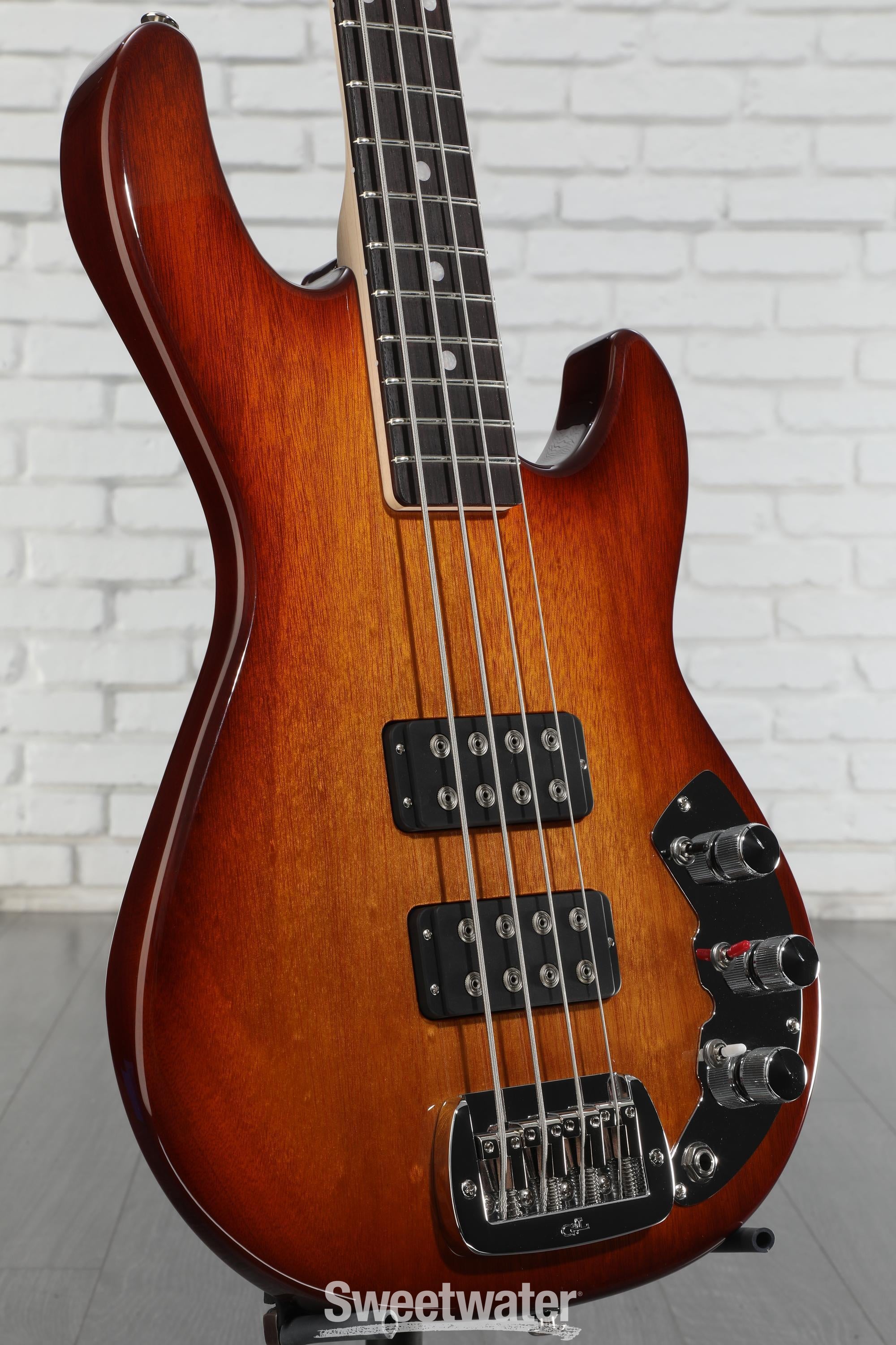 G&L CLF Research L-2000 Bass Guitar - Old School Tobacco