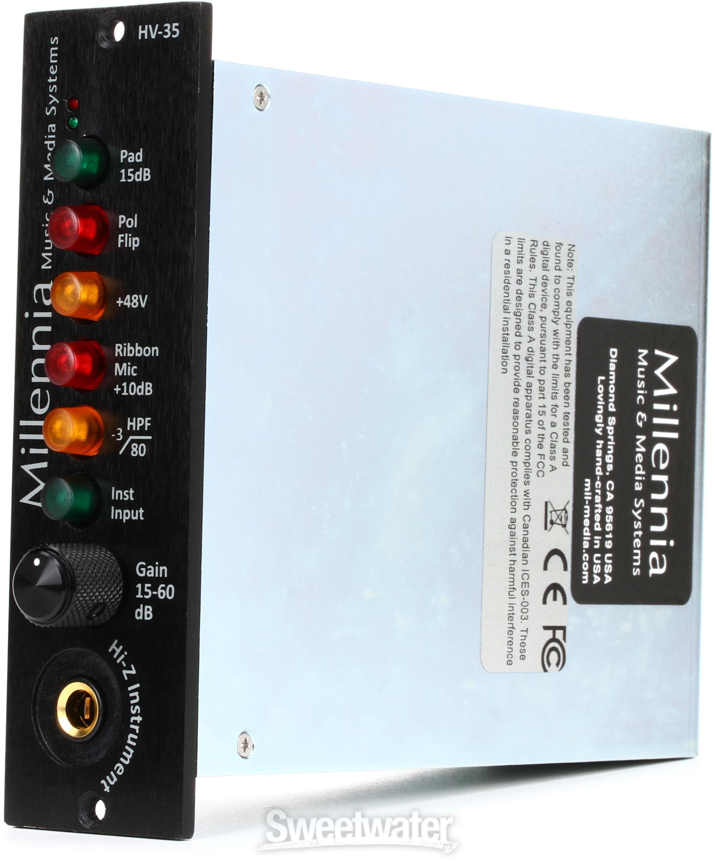 Millennia HV-35 500 Series Microphone Preamp Reviews | Sweetwater