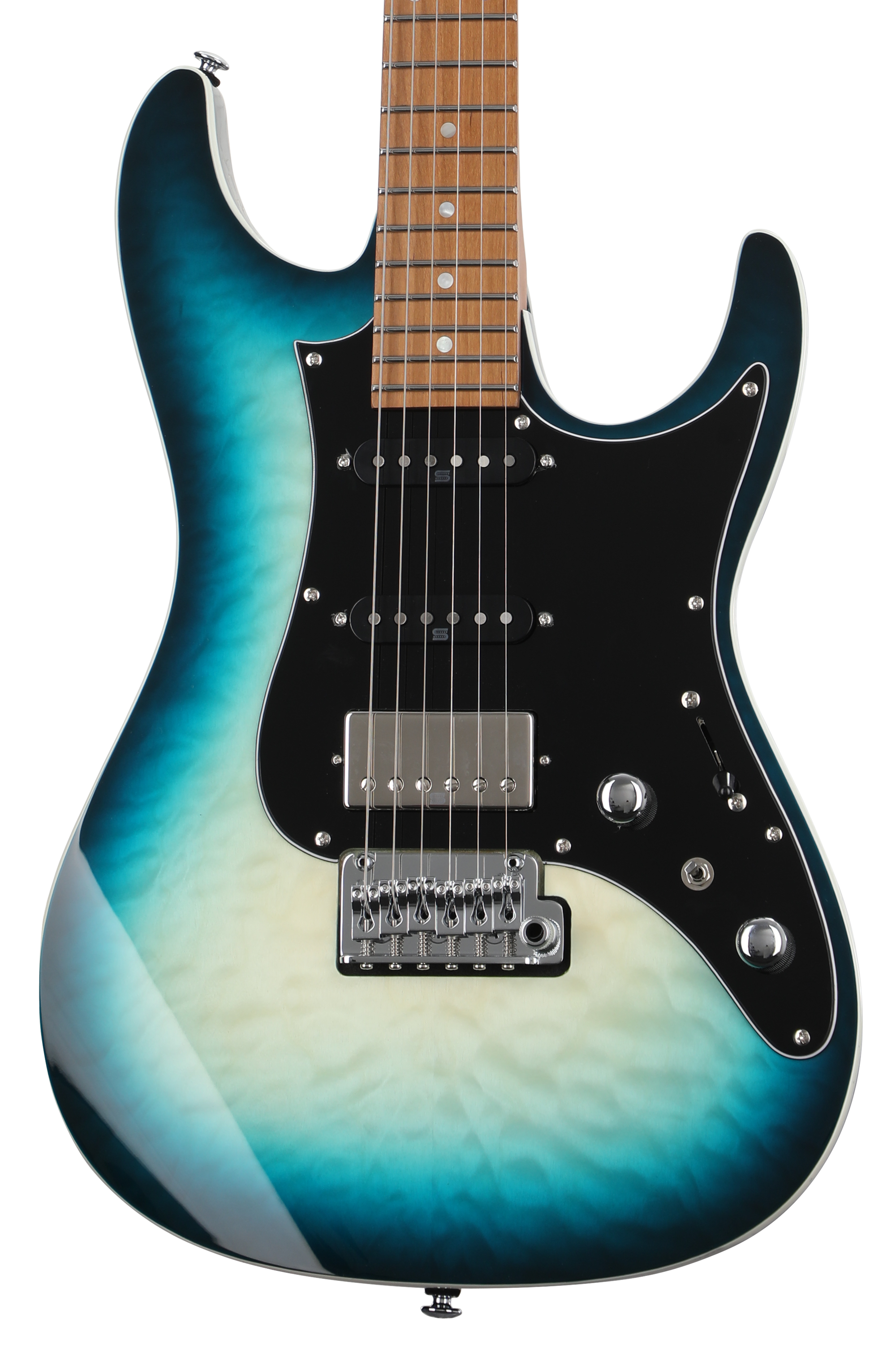 Ibanez Premium AZ24P1QM Electric Guitar - Deep Ocean Blonde