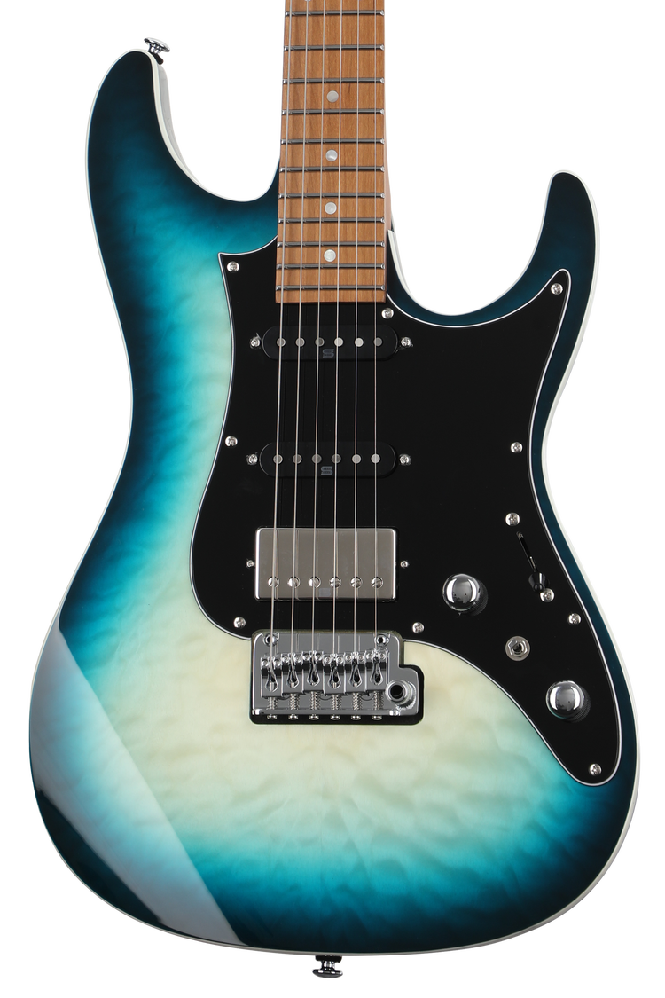 Ibanez Premium AZ24P1QM Electric Guitar - Deep Ocean Blonde