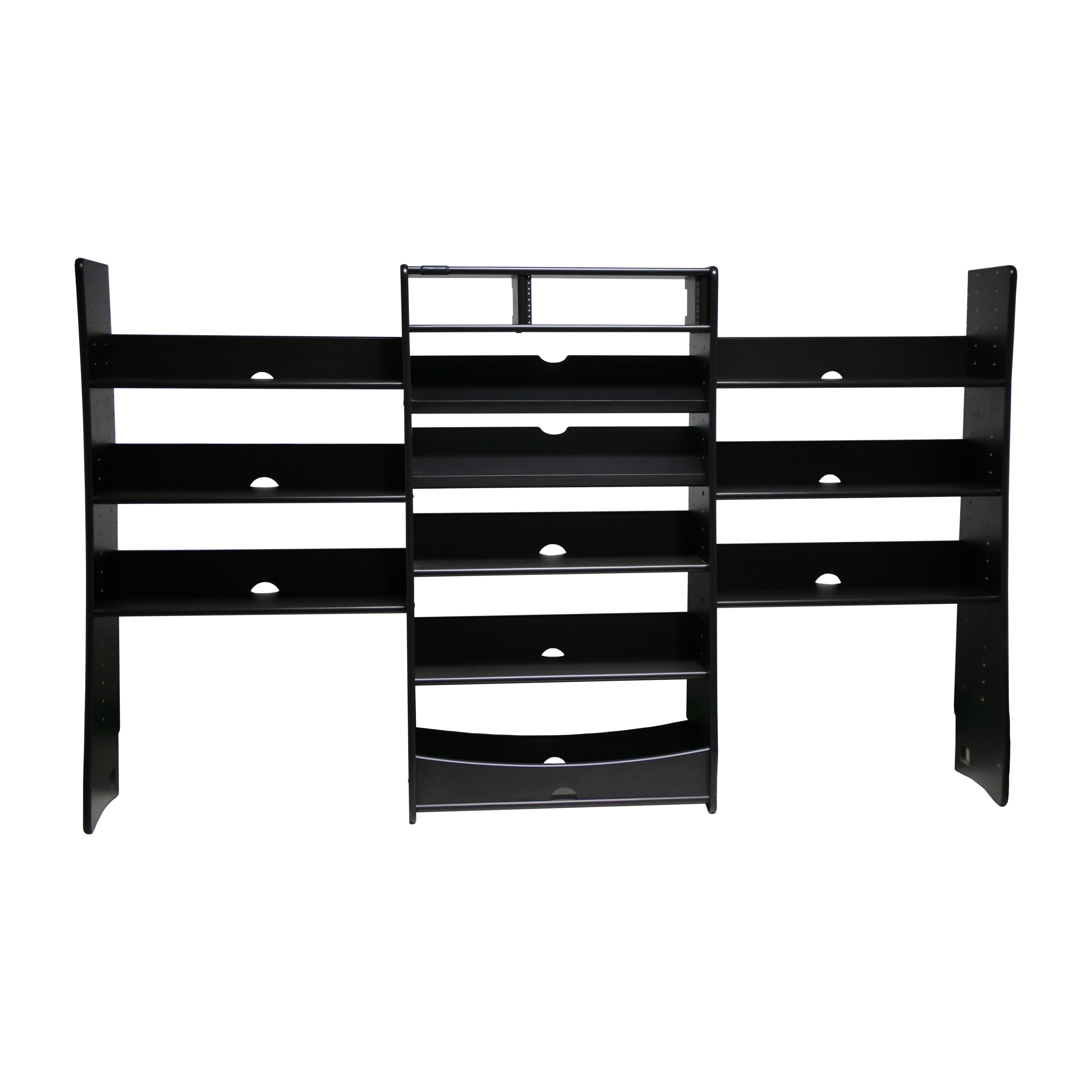 RAB Audio ProRak SRSX3 Guitar Studio Racking Systems with Dual Amp Head Shelf Expansions