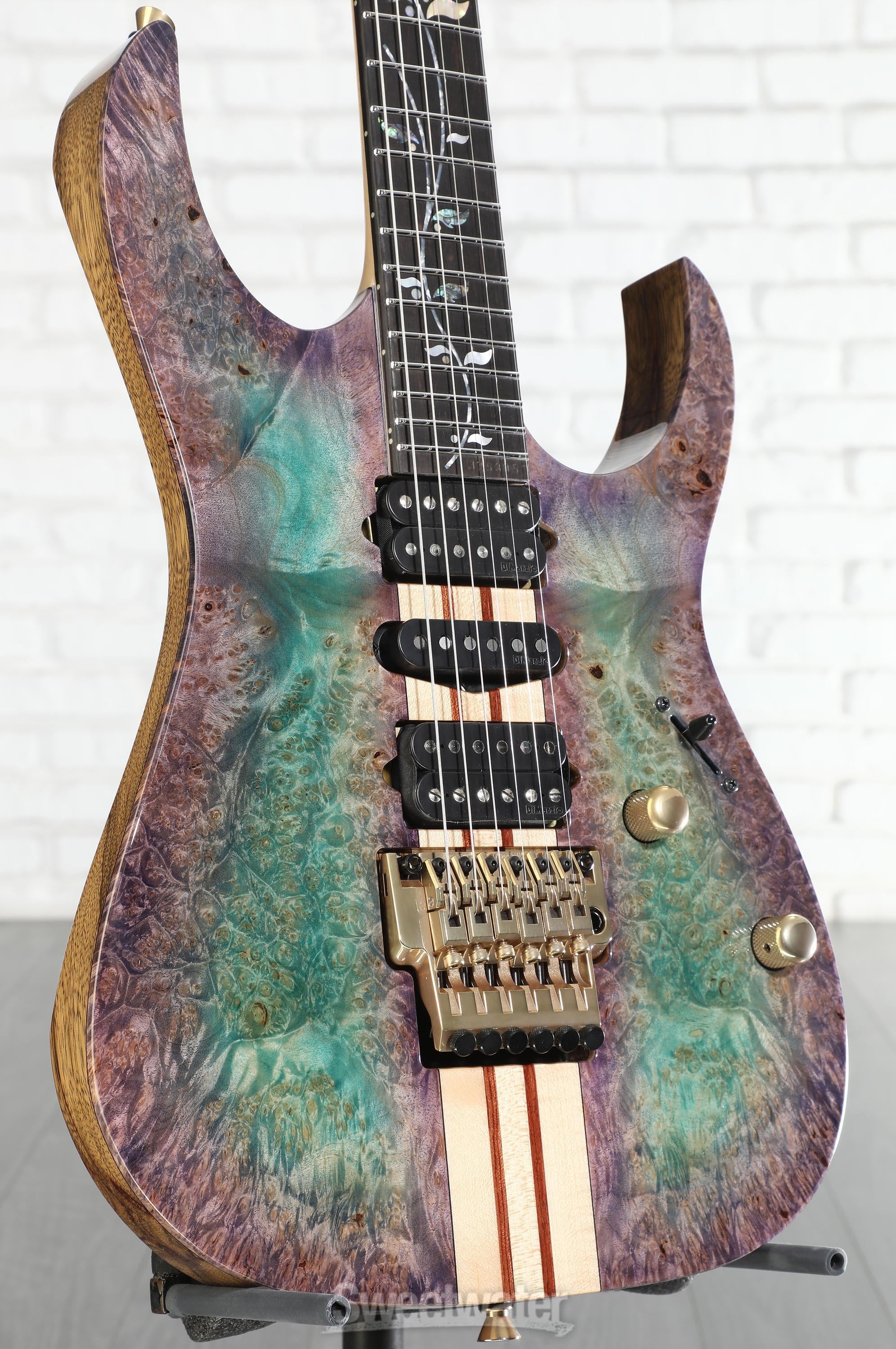 Photo of Ibanez Japan Custom Shop Visions IV2RG Electric Guitar - Blue/Green/Purple