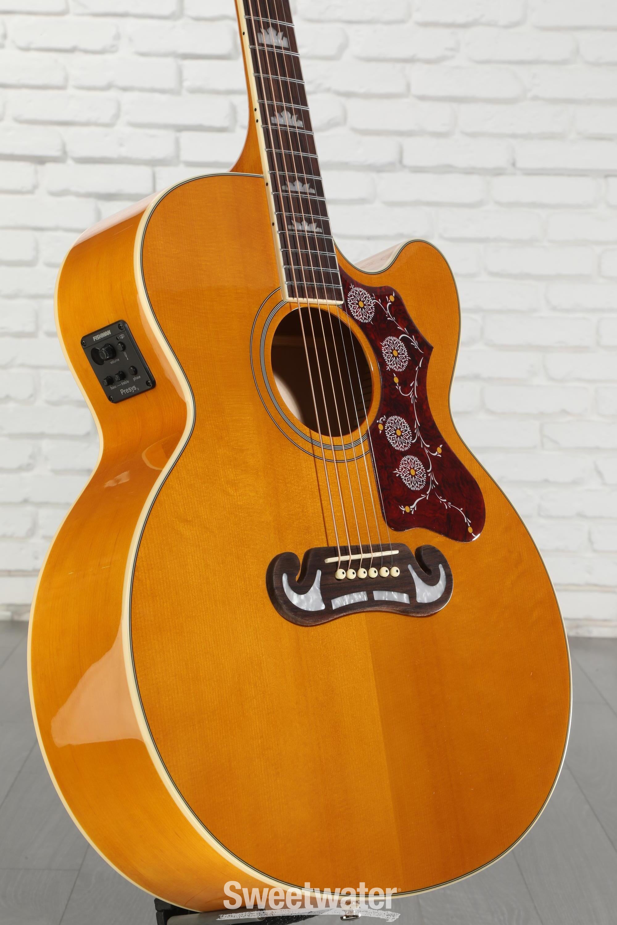 Epiphone J-200 Studio EC Acoustic-electric Guitar - Antique Natural