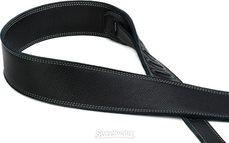 Levy's M17 2.5-inch Triple-Ply Garment Leather Strap - Black
