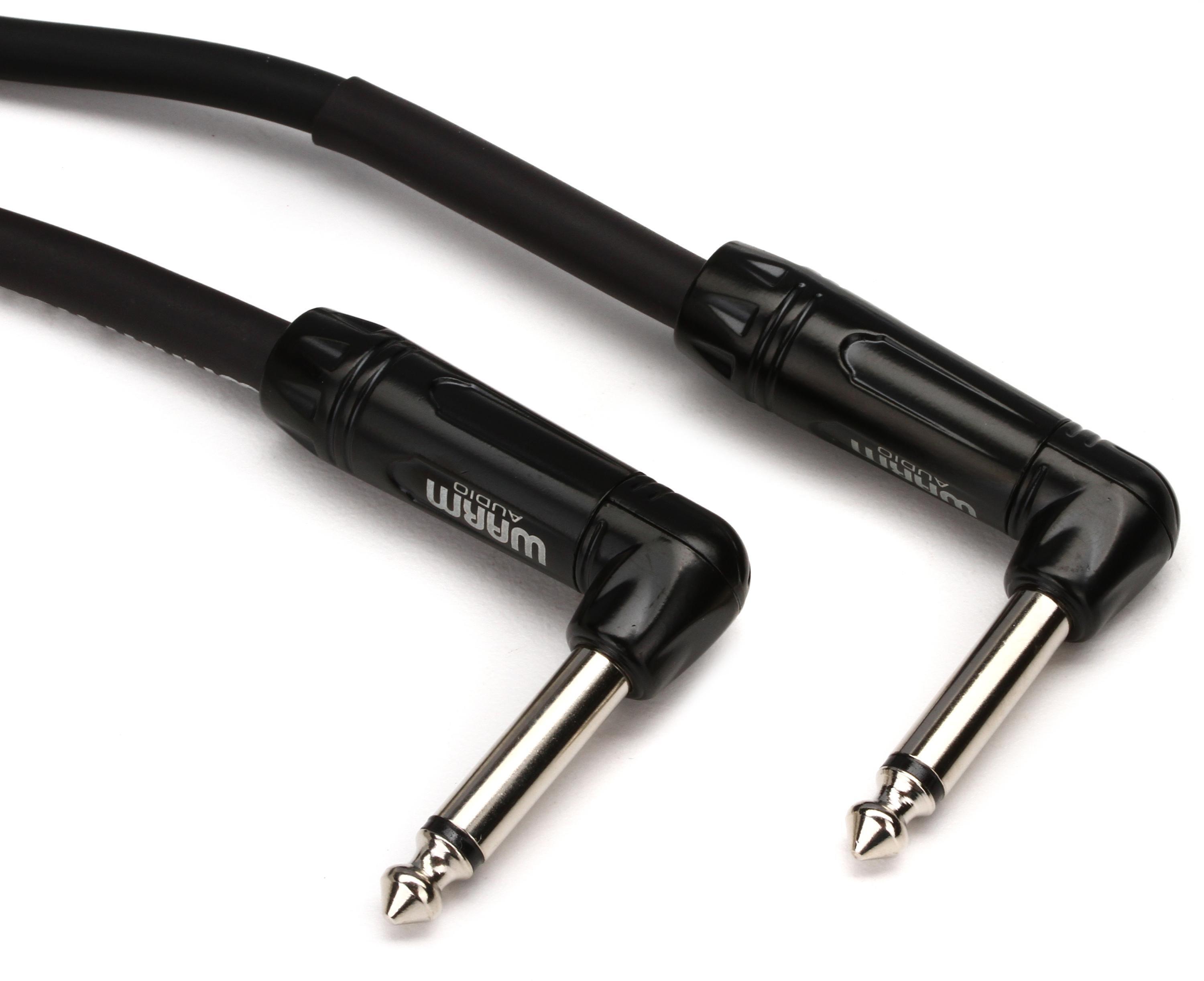 Photo of Warm Audio ProTS-2RT-1' Pro Silver Right Angle to Right Angle Instrument Cable - 1-foot