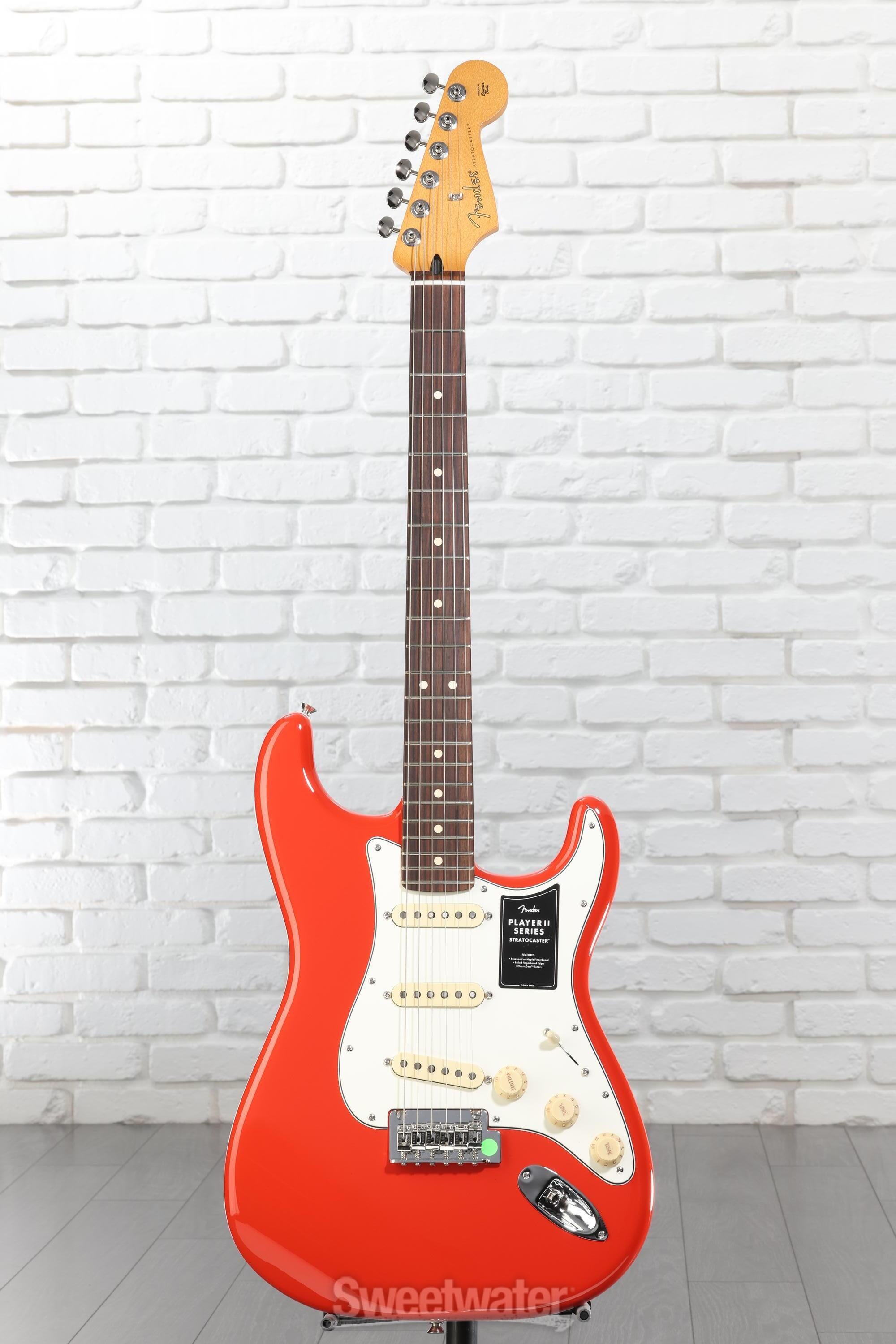 Fender Player II Stratocaster Electric Guitar - Coral Red with