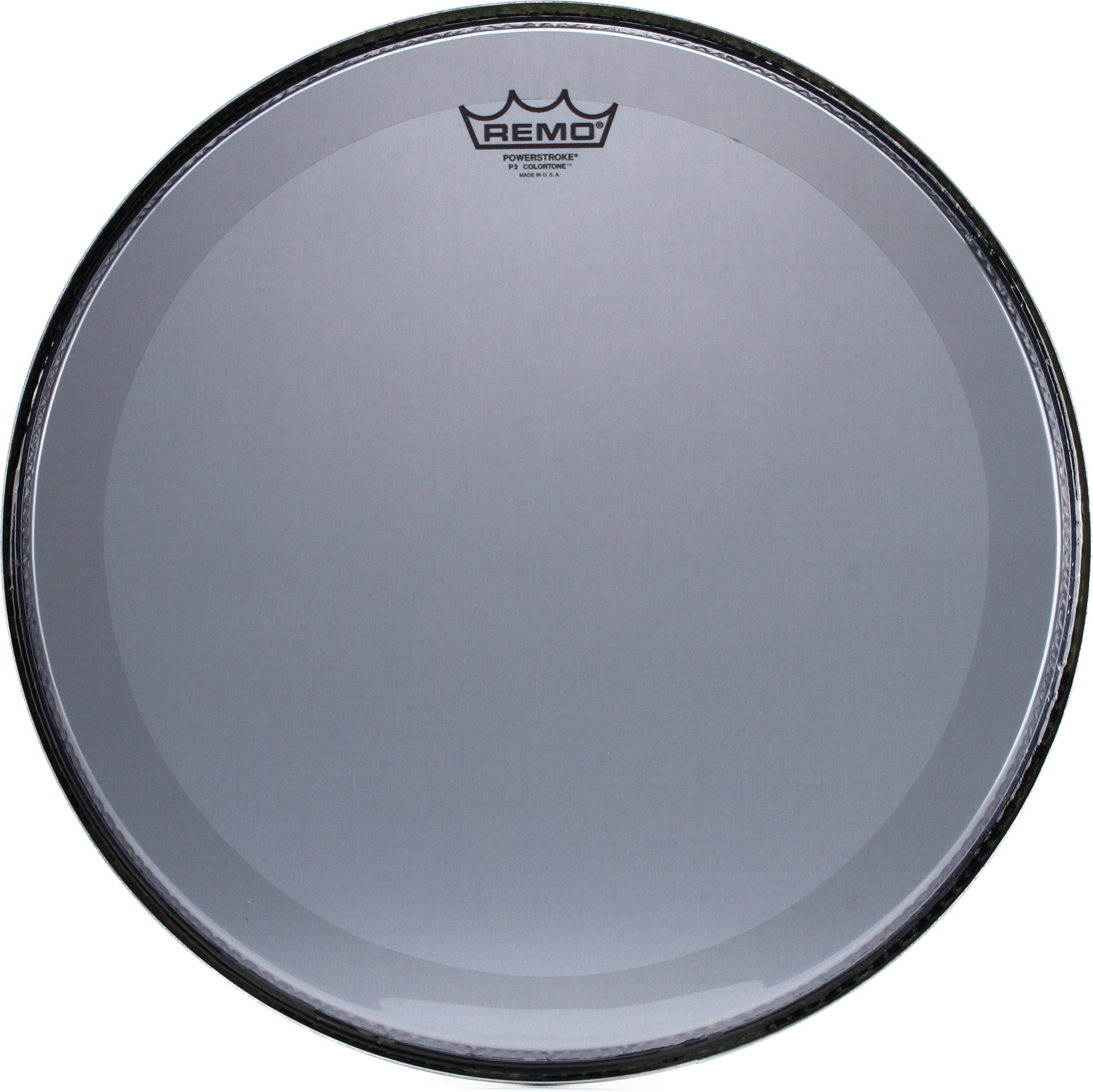 Photo of Remo Powerstroke P3 Colortone Smoke Bass Drumhead - 16 inch - No Stripes