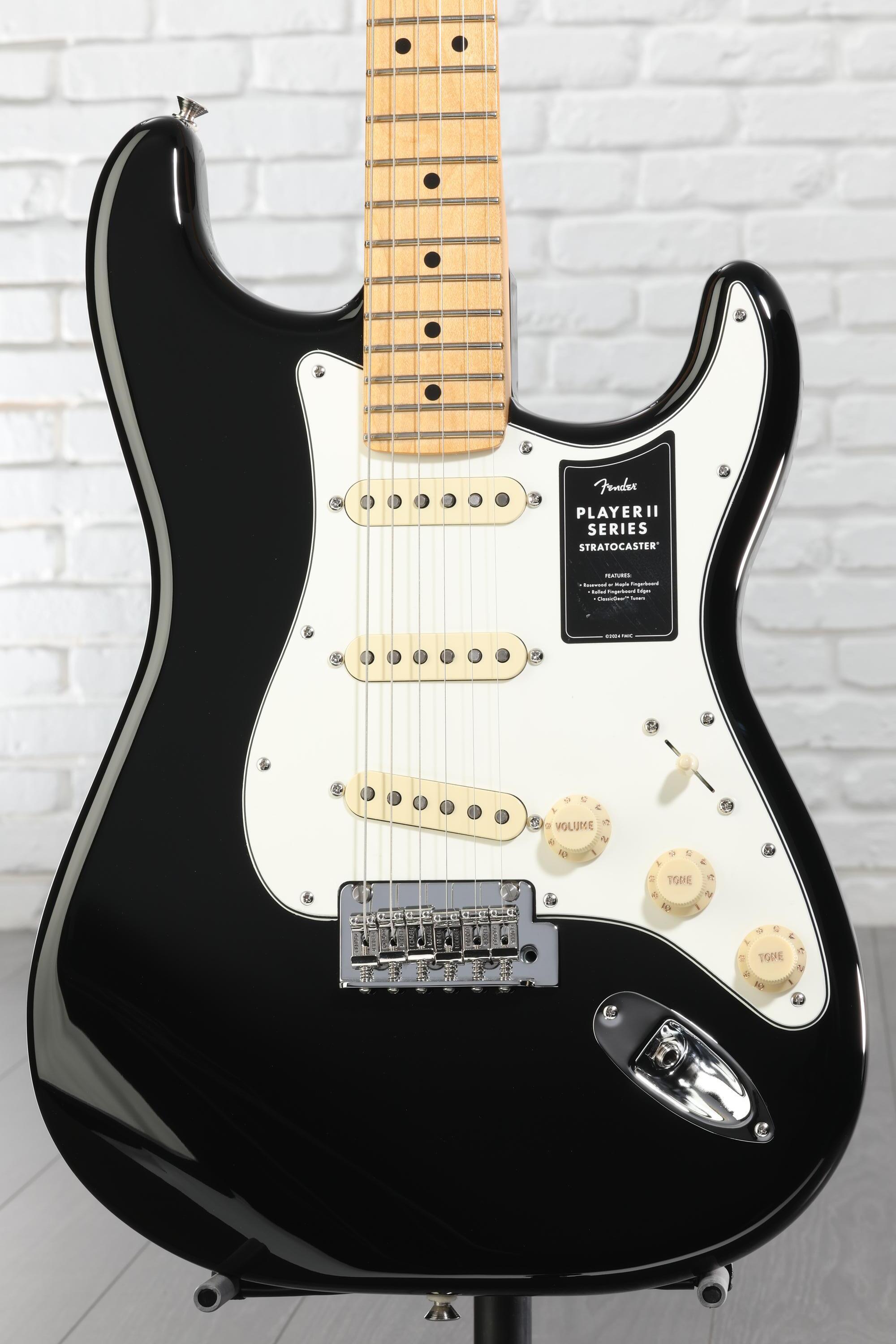 Fender Player II Stratocaster Electric Guitar - Black with Maple