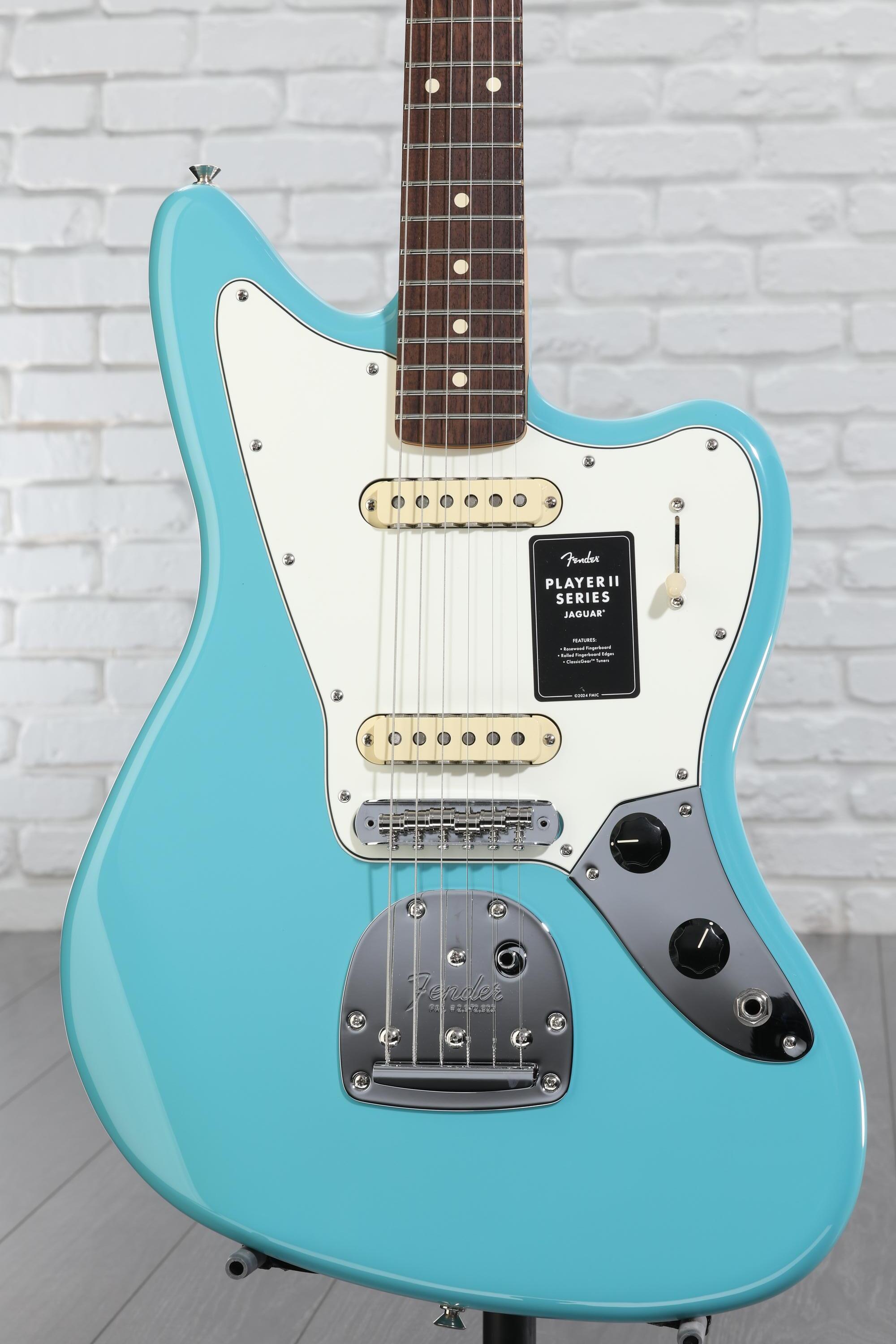 Fender Player II Jaguar Electric Guitar - Aquatone Blue | Sweetwater