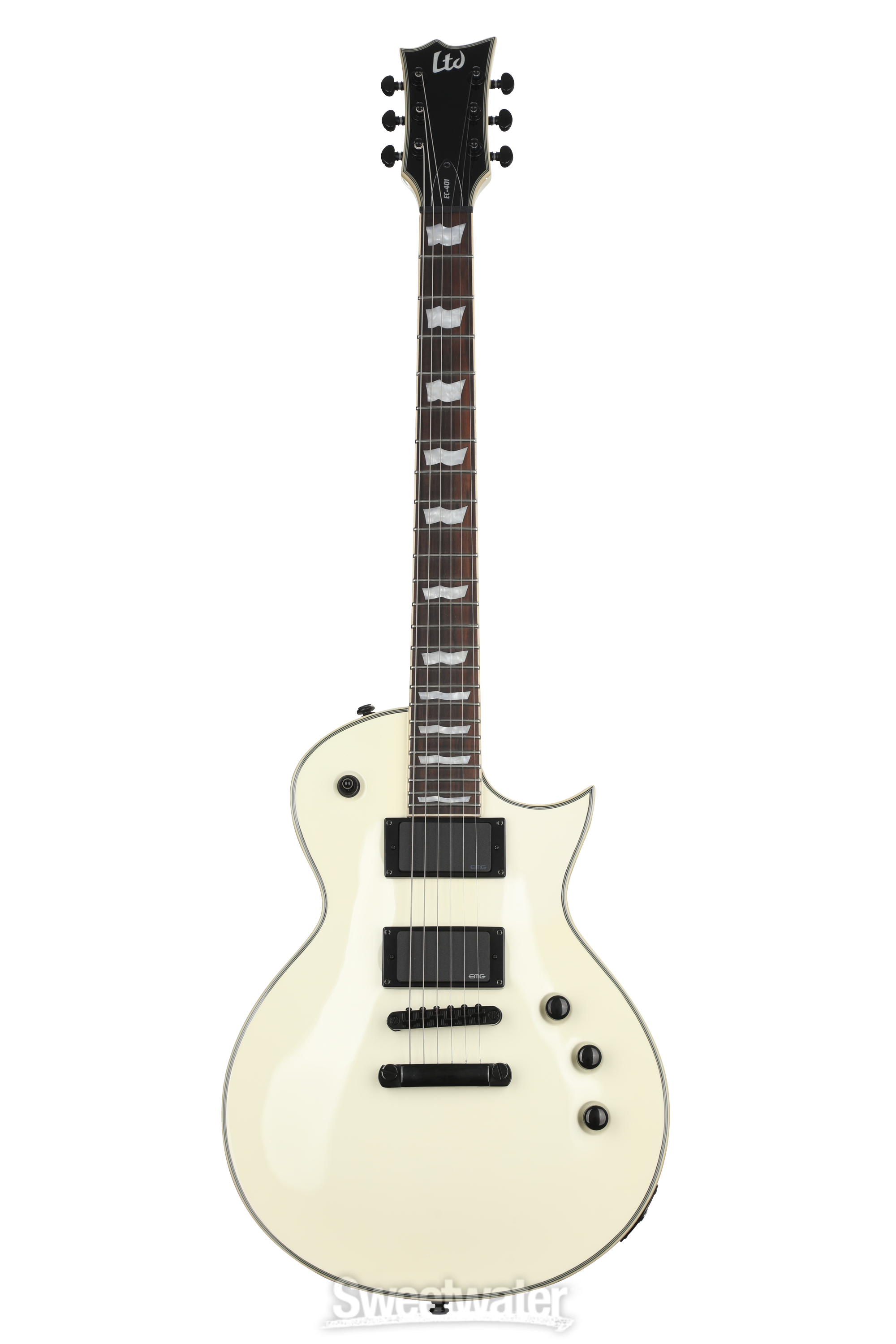 ESP LTD EC-401 Electric Guitar - Olympic White | Sweetwater