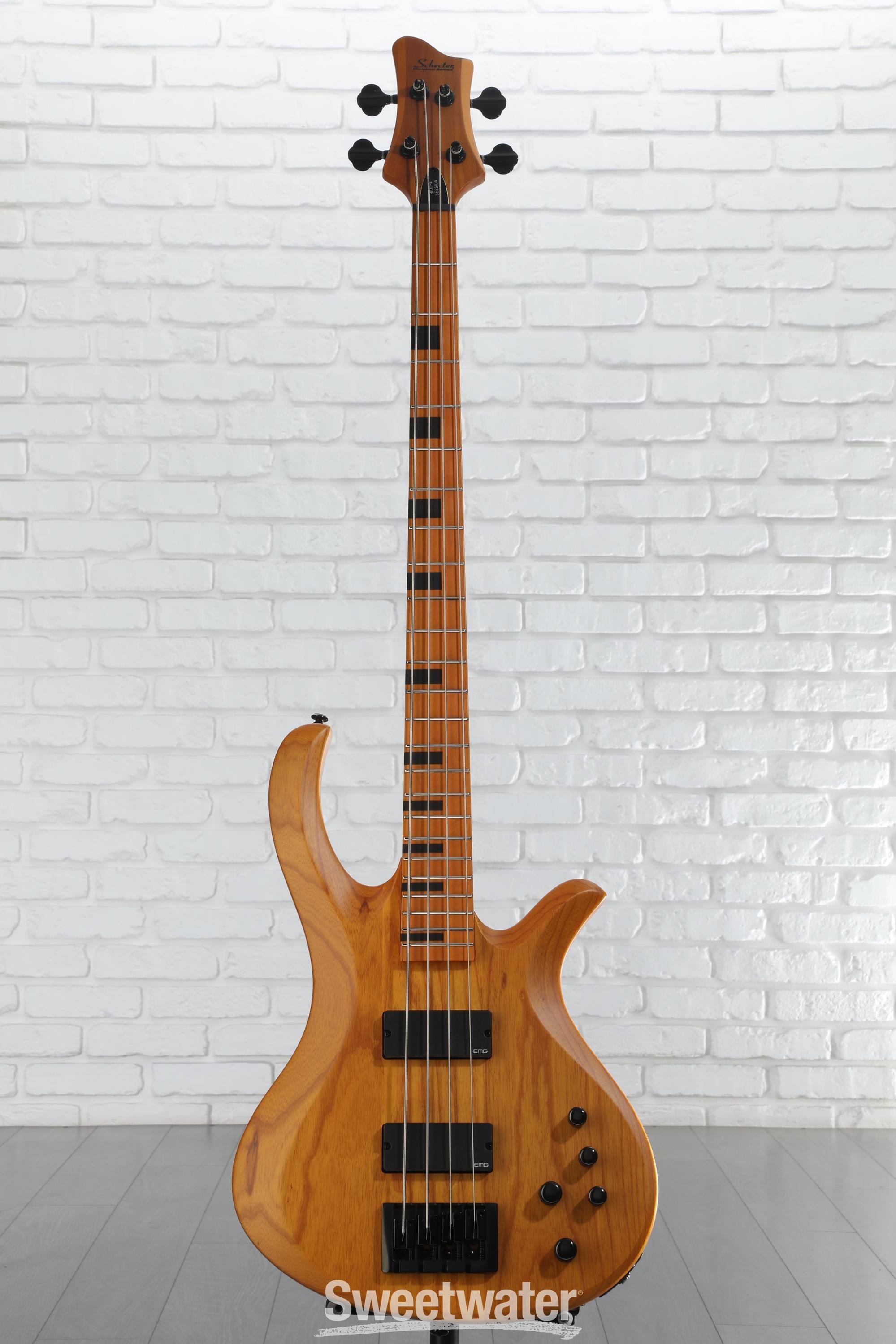 Schecter Session Riot-4 Bass Guitar - Aged Natural Satin