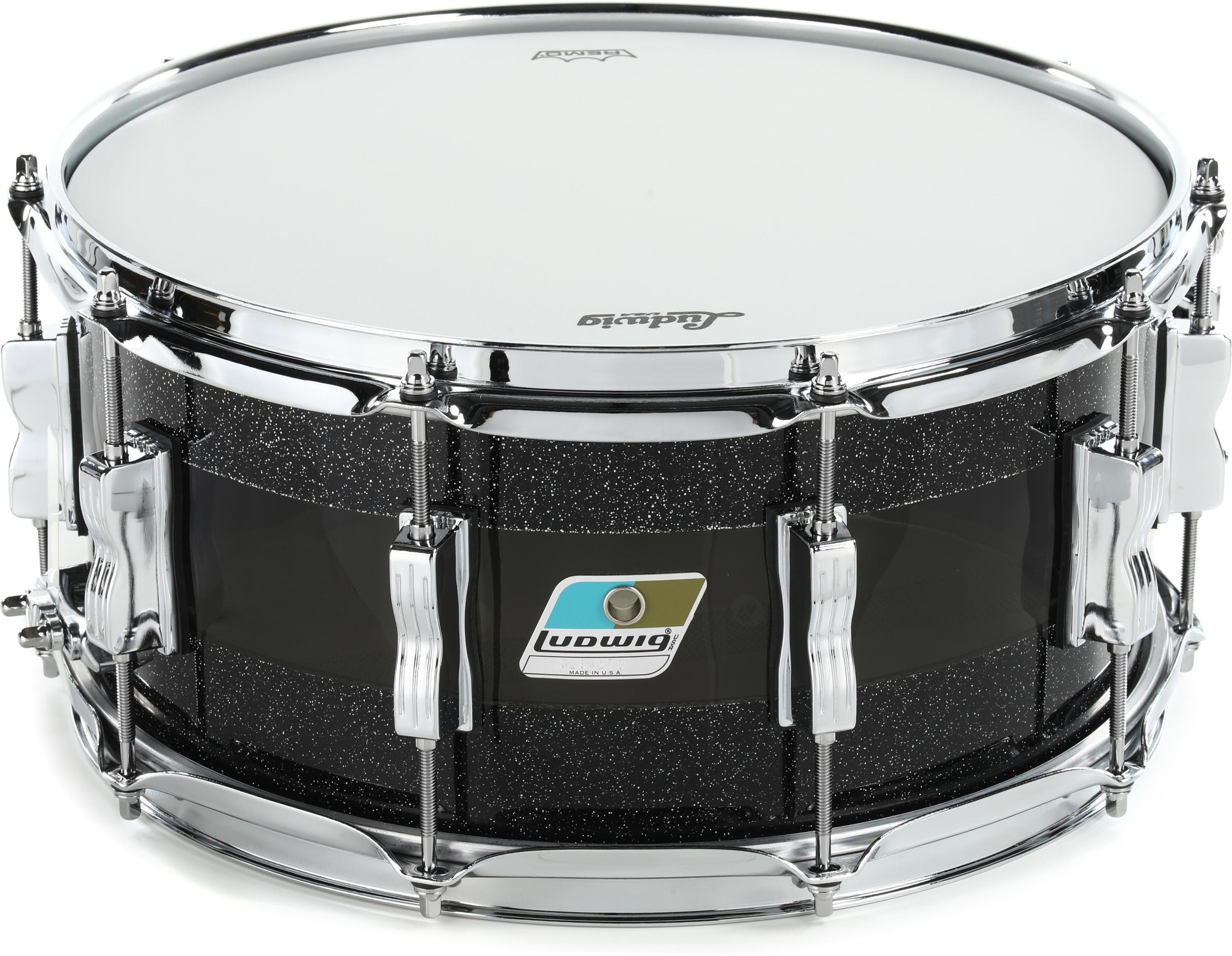 Ludwig Vistalite Snare Drum - 6.5-inch x 14-inch - Black