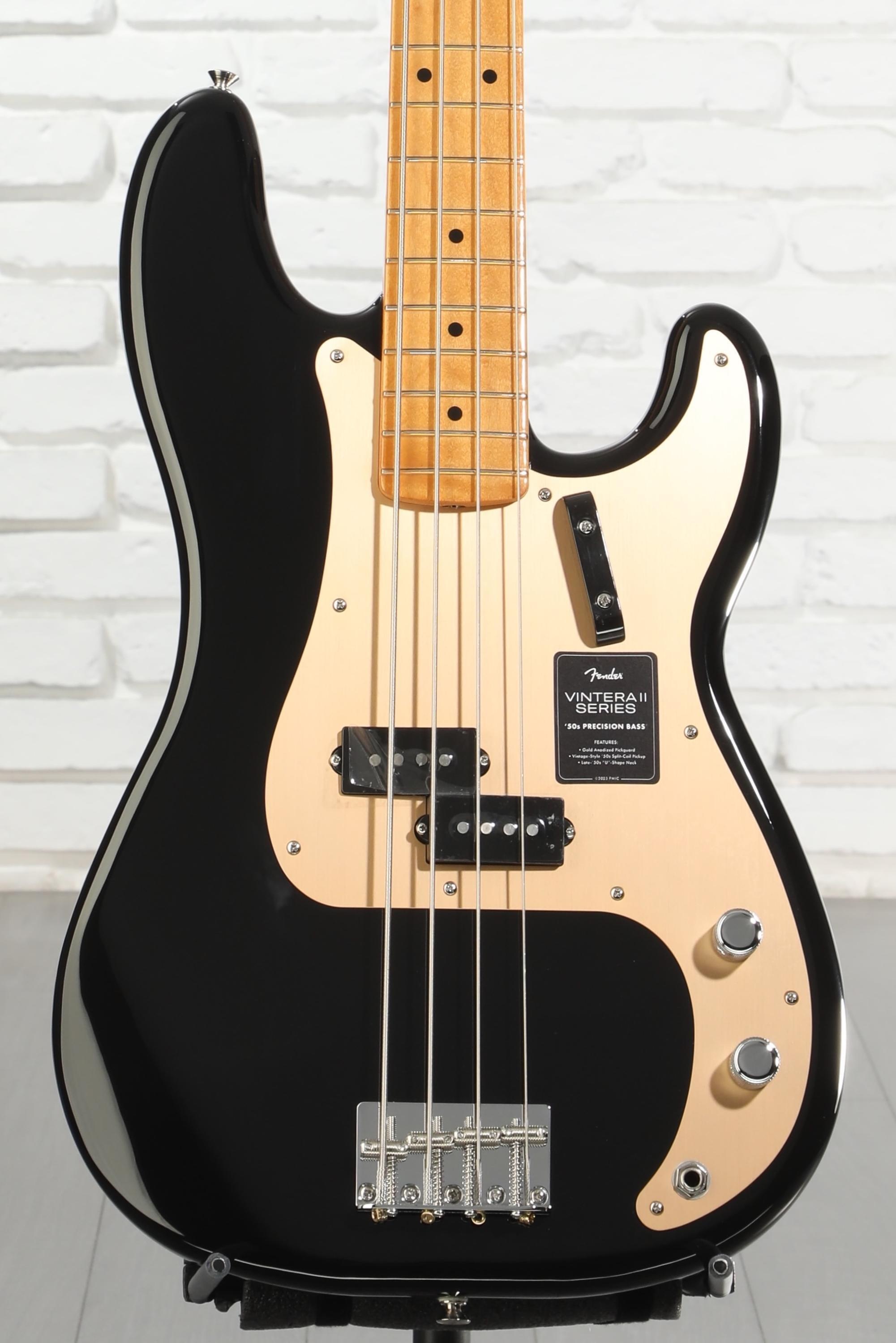 Fender Vintera II '50s Precision Bass - Black | Sweetwater