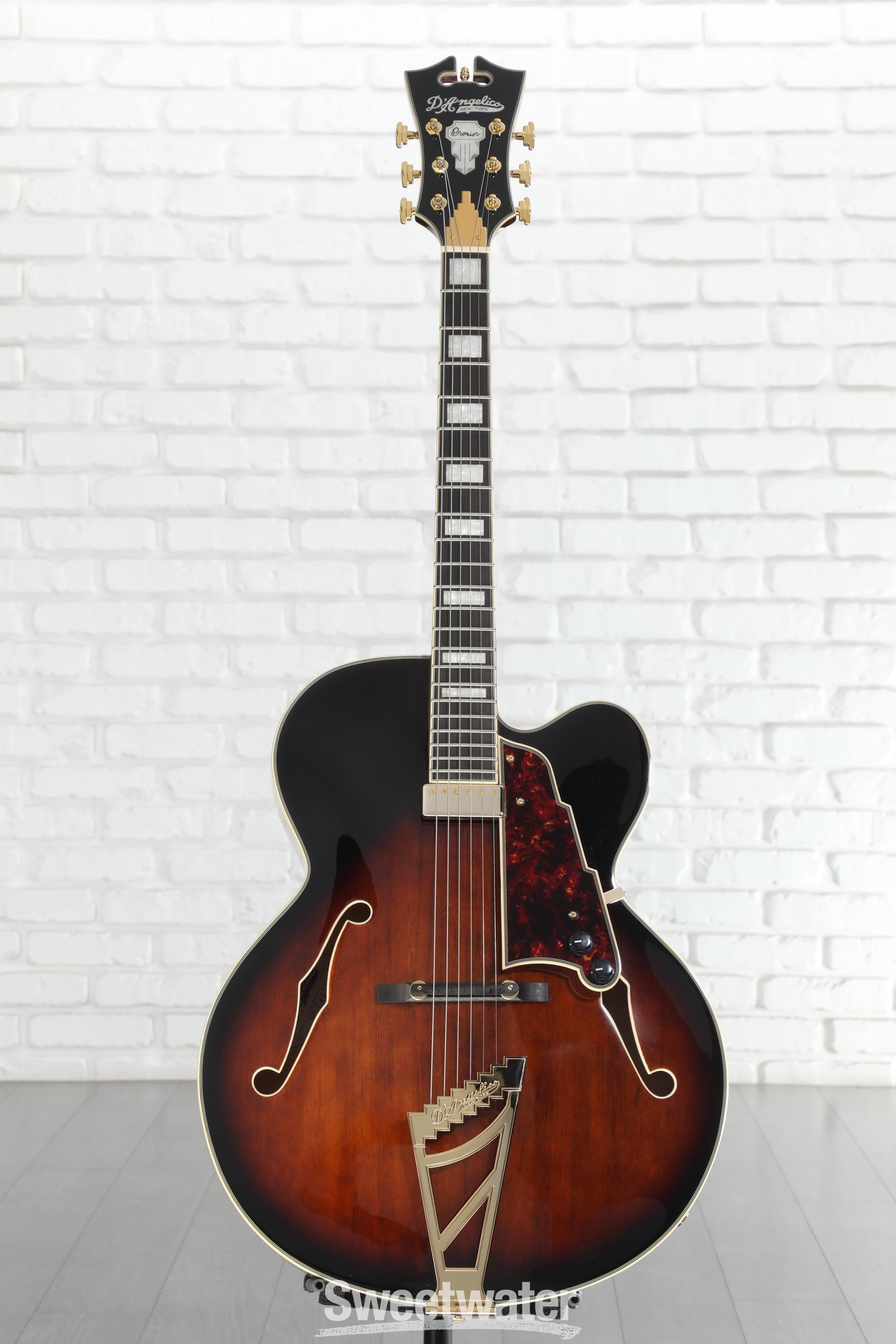 D'Angelico Premier EXL-1 Hollowbody Electric Guitar - Brown Burst