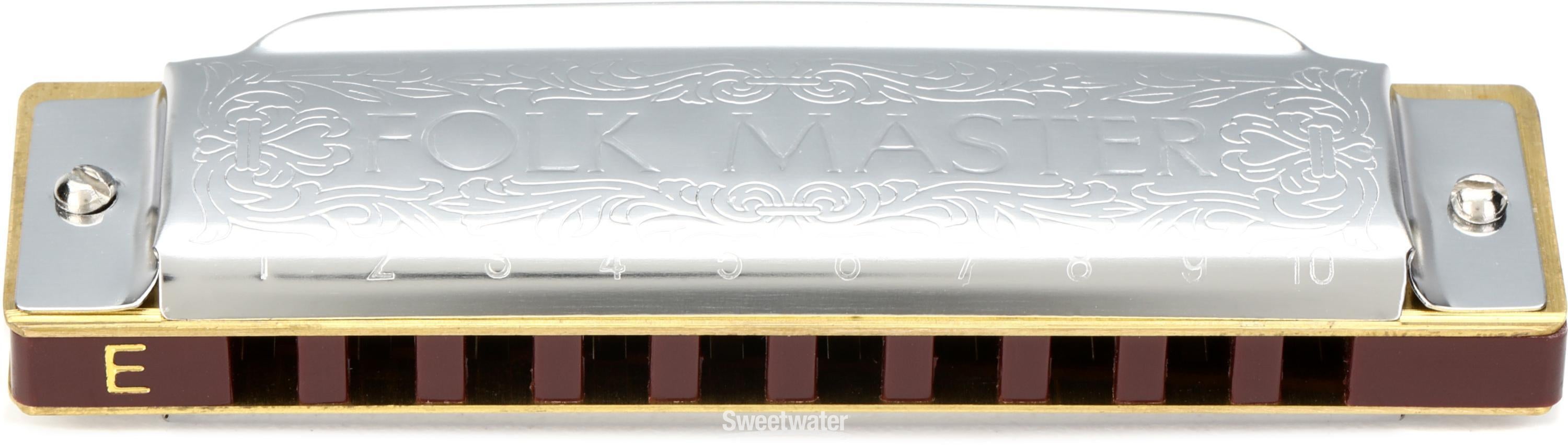 Suzuki Folkmaster 10-hole Diatonic Harmonica - E Major | Sweetwater