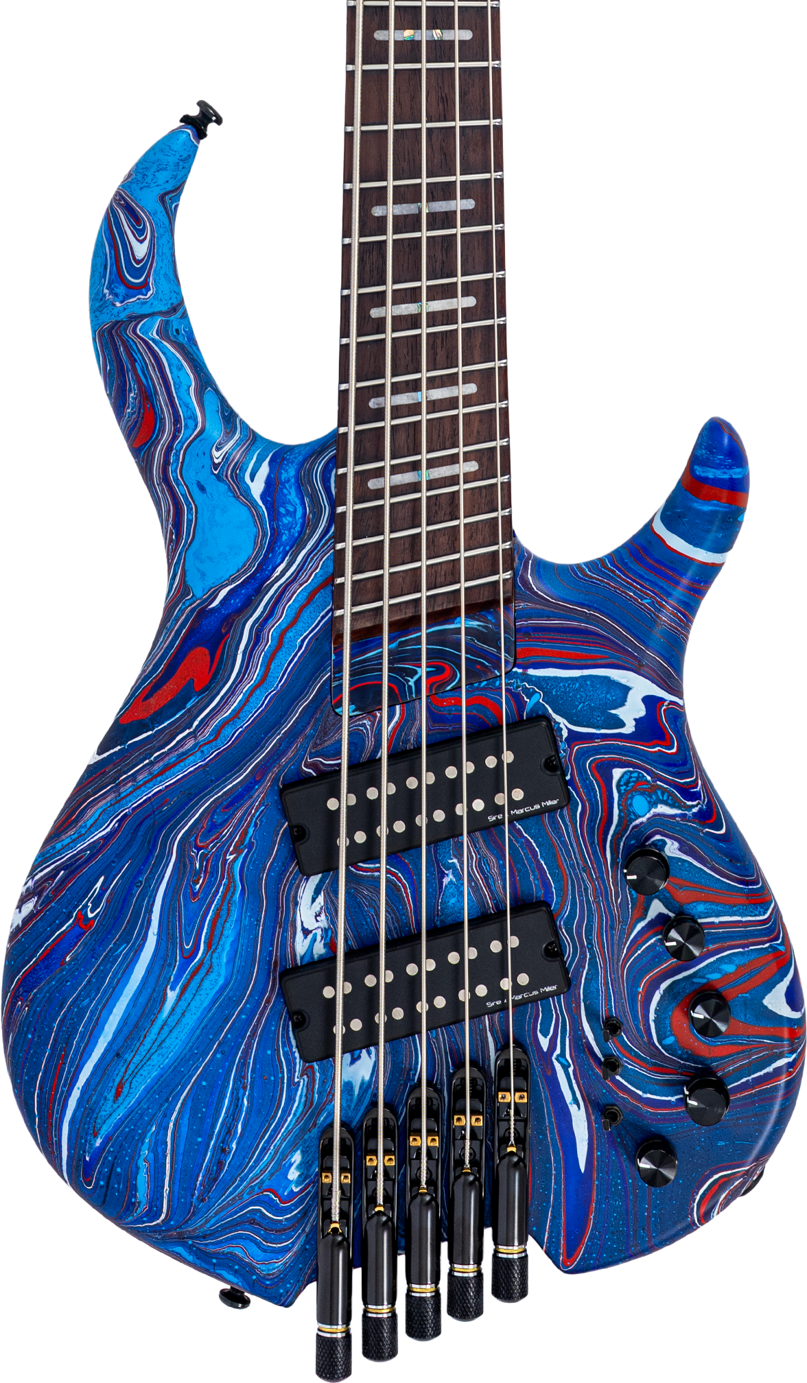 Sire Marcus Miller M6 5-string Headless Bass Guitar - Blue Swirl ...