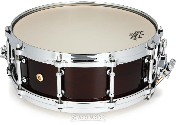 Pearl Philharmonic Solid Maple Snare Drum - 5-inch x 14-inch, Walnut  Bordeaux