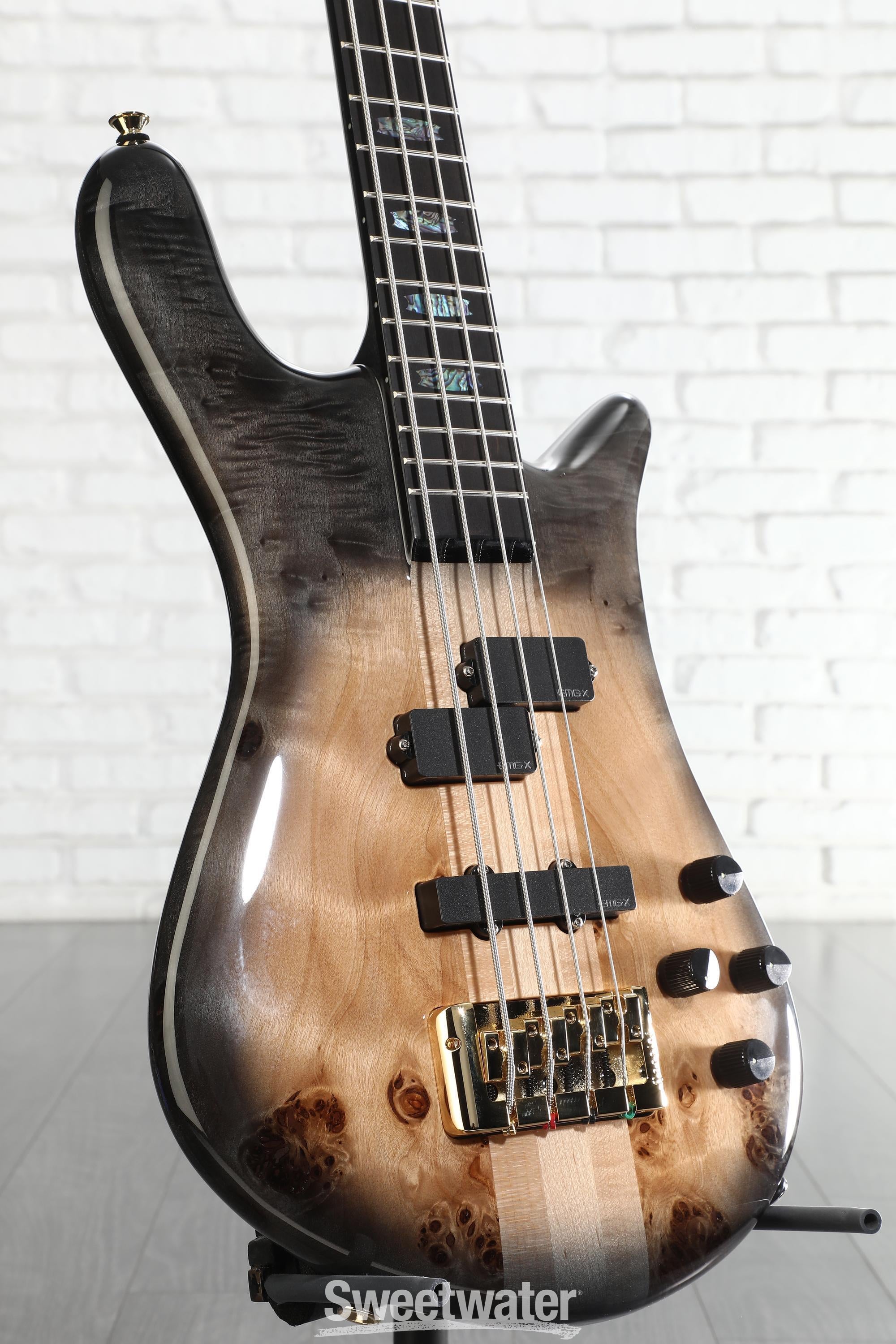 Photo of Spector Euro 4 CST Electric Bass Guitar - Natural Black Burst