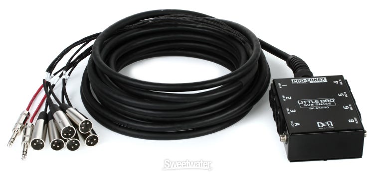 Hosa Little Bro' 6x2 Sub Snake - 30 foot