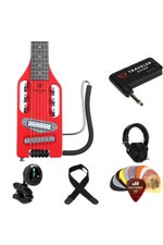 Photo of Traveler Guitar Ultra-Light Electric and Headphone Amp Bundle - Torino Red
