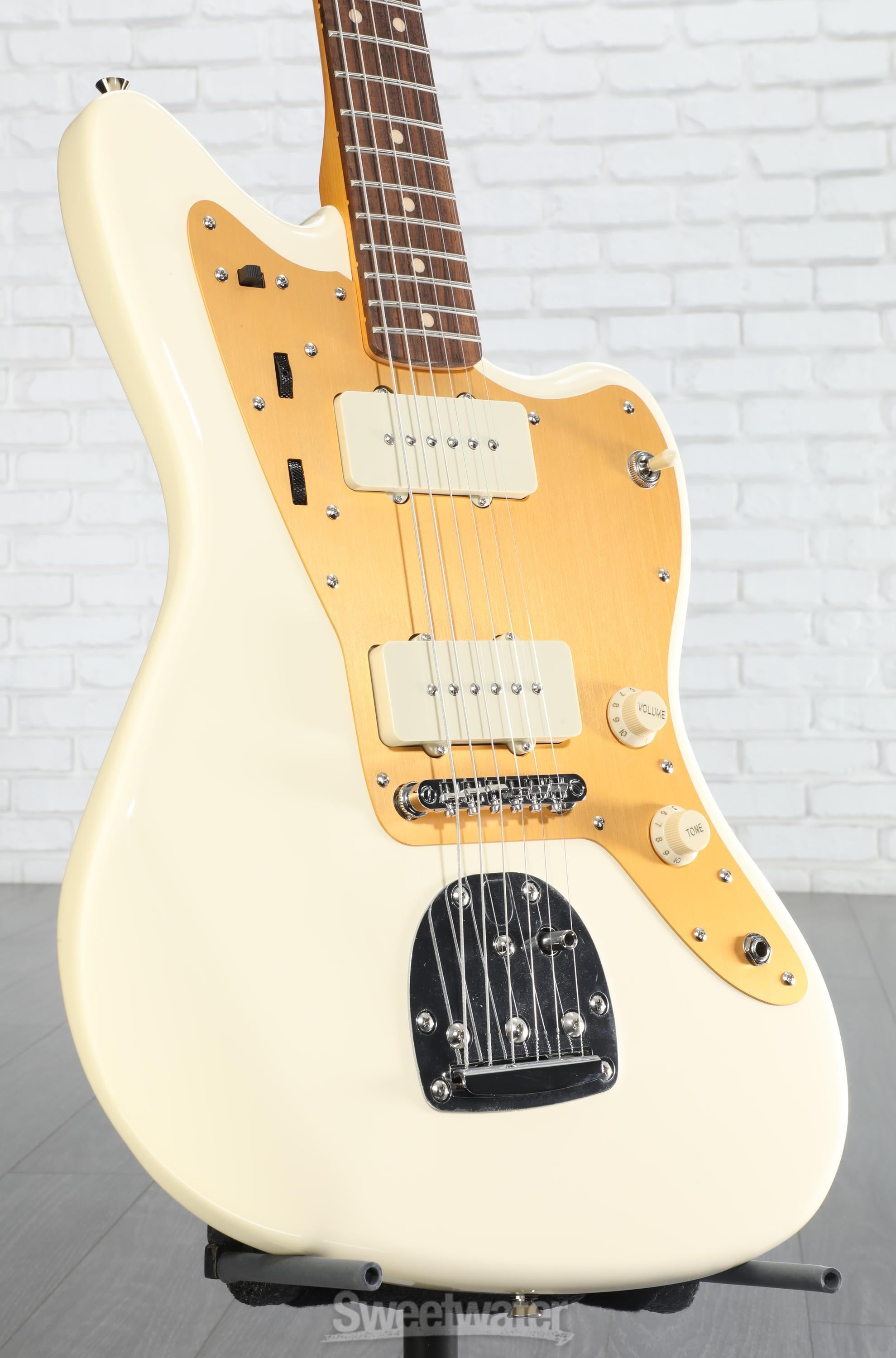 フェンダー Squier Fender J Mascis JAZZMASTER Squier J Mascis Signature Jazzmaster - Vintage White with Indian