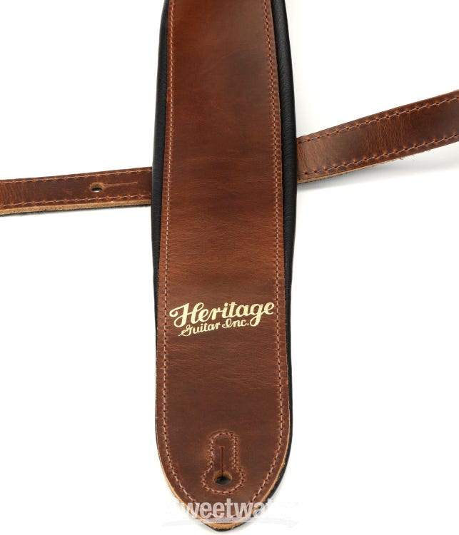 Premium Leather Guitar Strap, Brown – Heritage Guitars