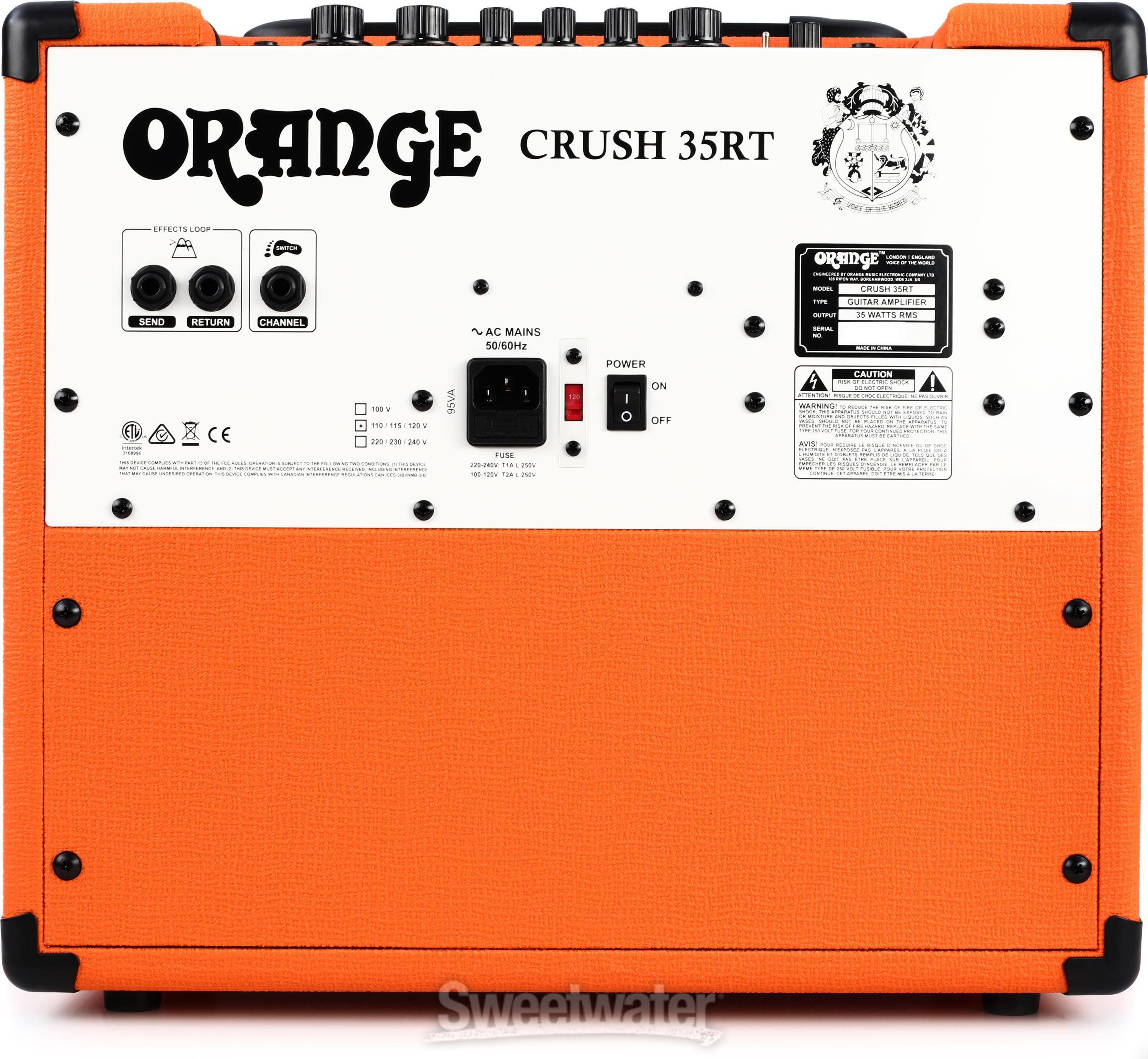 Orange Crush 35RT 1 x 10-inch 35-watt Combo Amp Reviews | Sweetwater