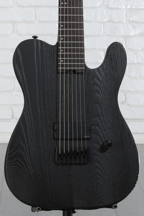 ESP LTD TE-1007B 7-string Baritone Electric Guitar - Black Blast