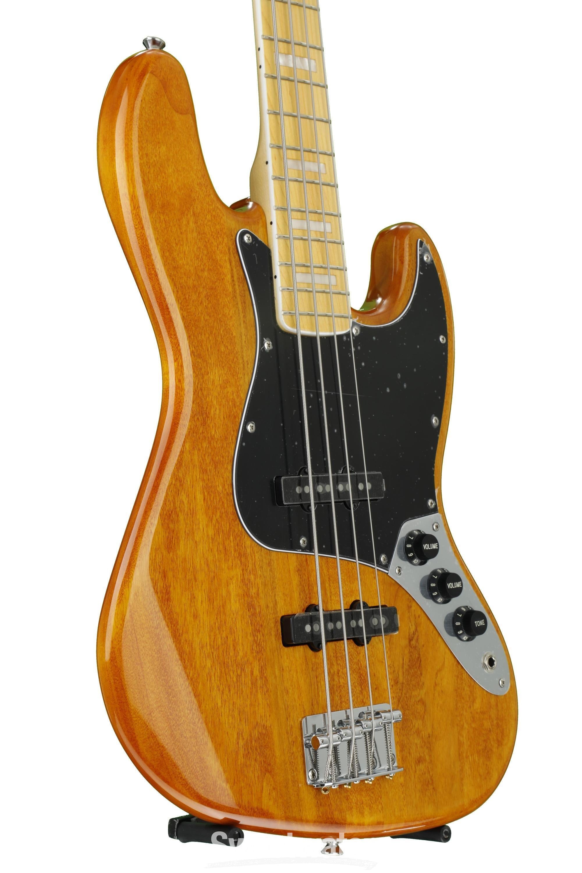 Squier '77 Vintage Modified Jazz Bass - Amber | Sweetwater