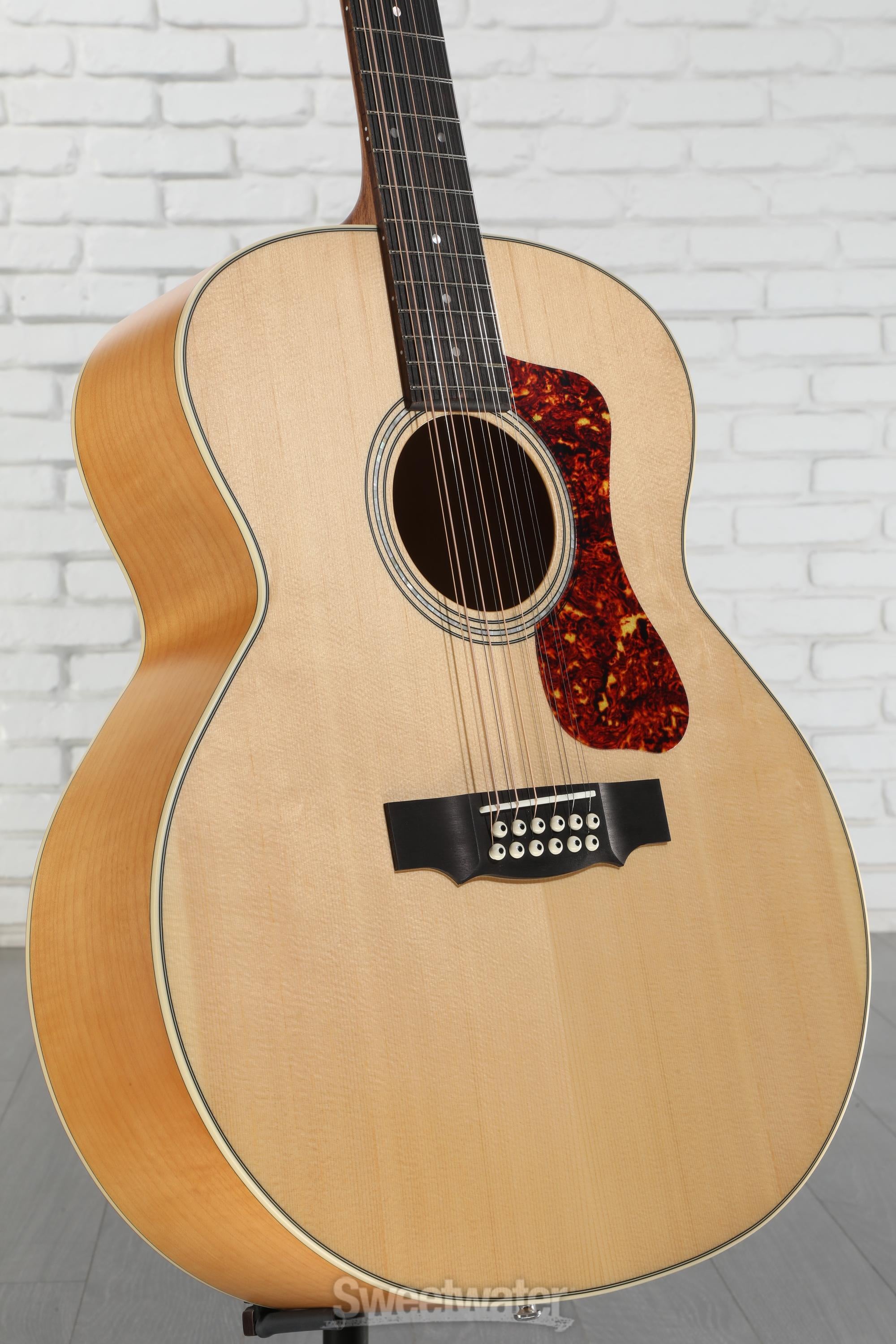 Guild F-2512E Maple 12-string Acoustic-electric Guitar - Blonde