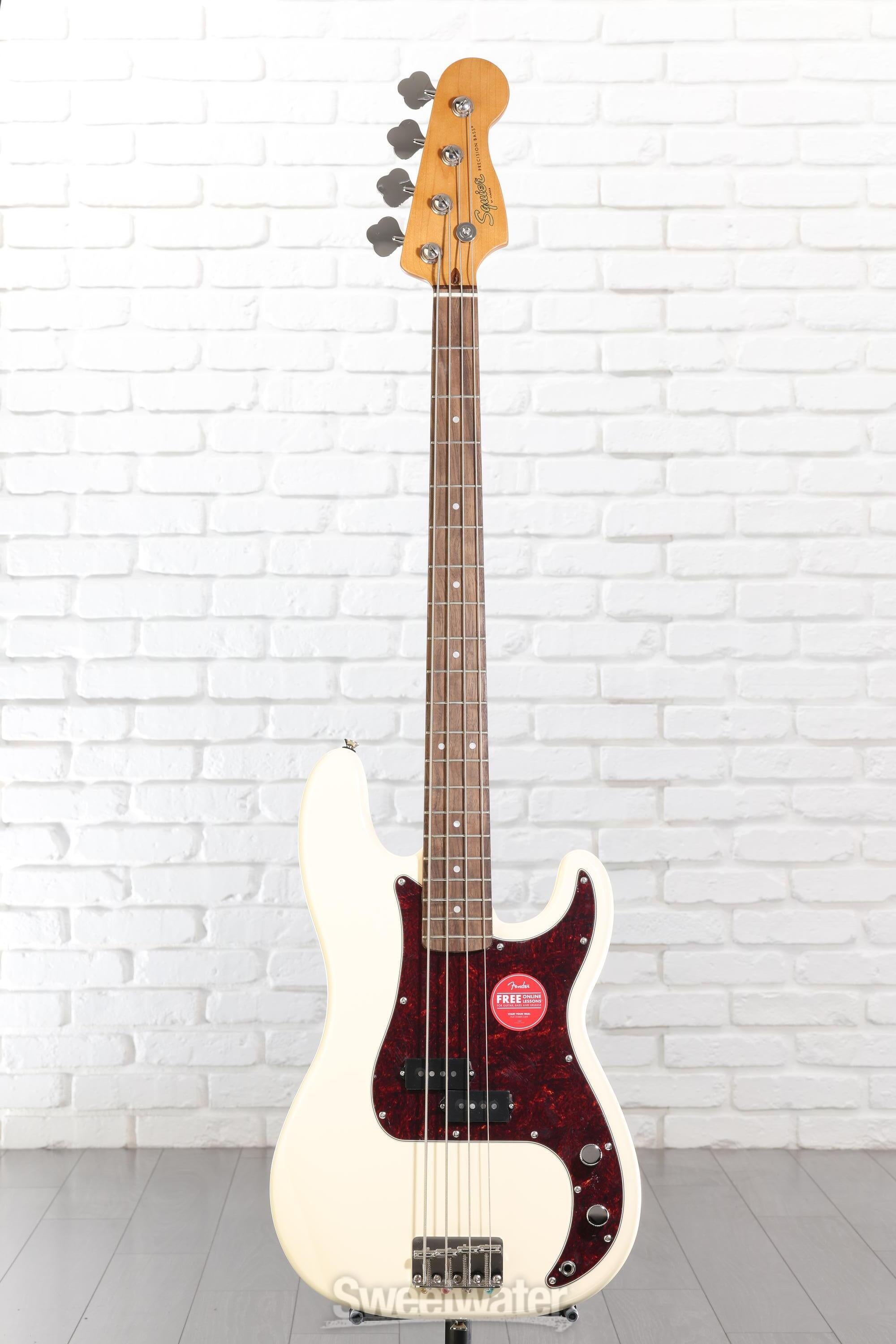Squier Classic Vibe '60s Precision Bass - Olympic White | Sweetwater
