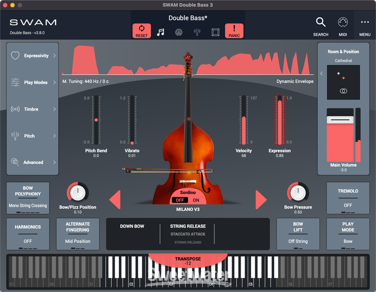 SWAM Double Bass Virtual Instrument Software - Sweetwater