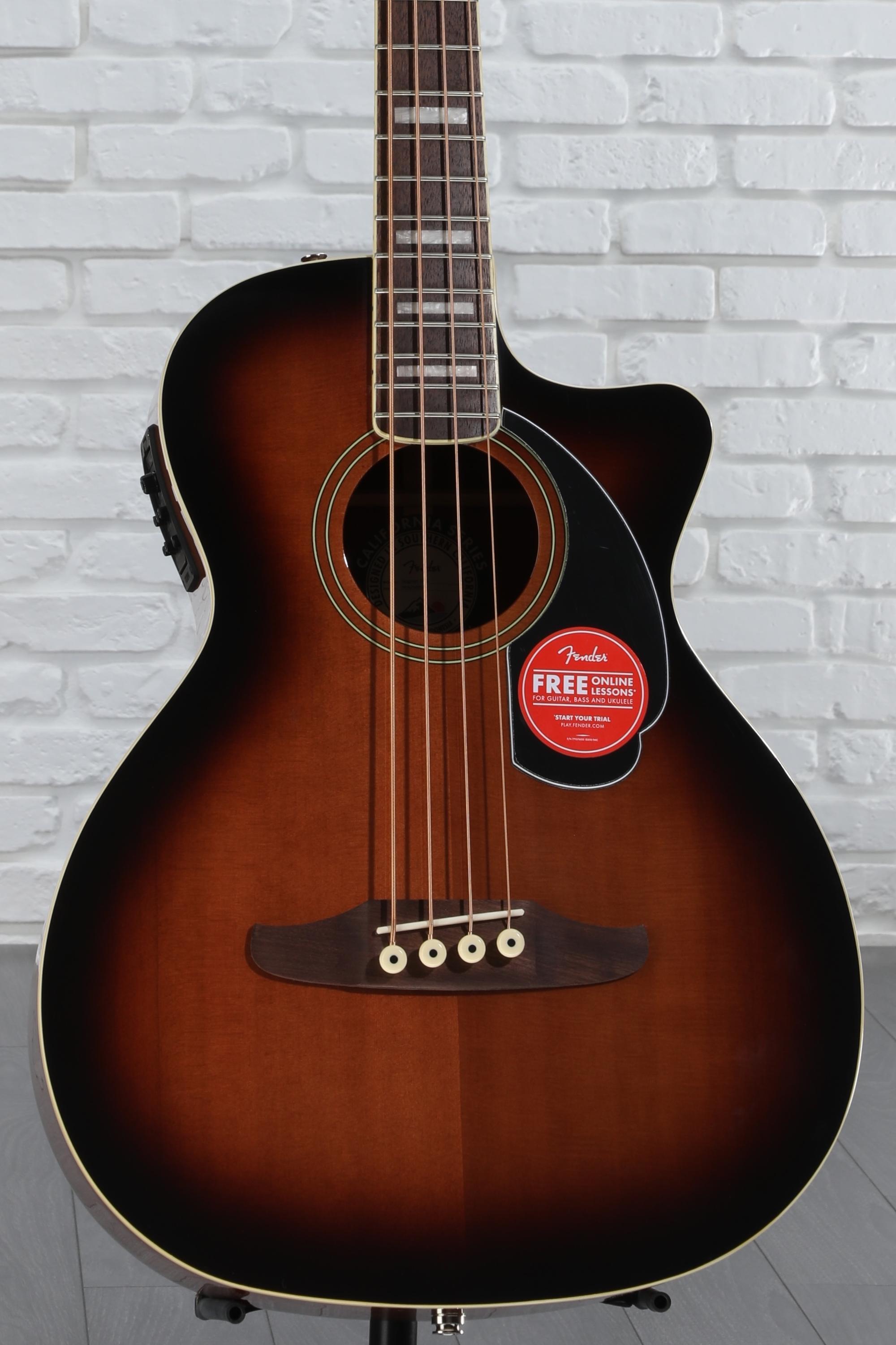 Fender Kingman Acoustic-electric Bass - Shaded Edge Burst