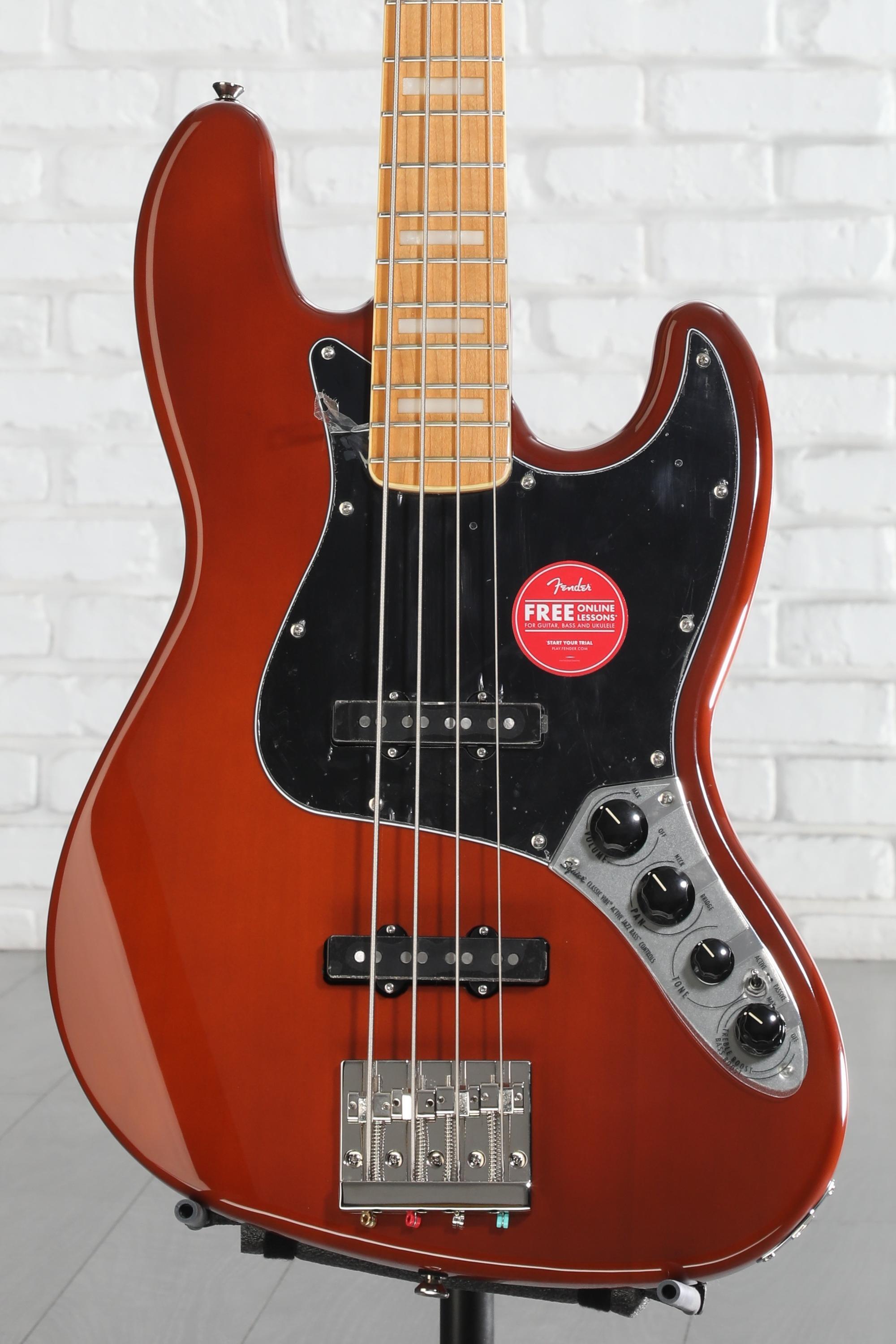 Squier Classic Vibe Active '70s Jazz Bass - Mocha | Sweetwater
