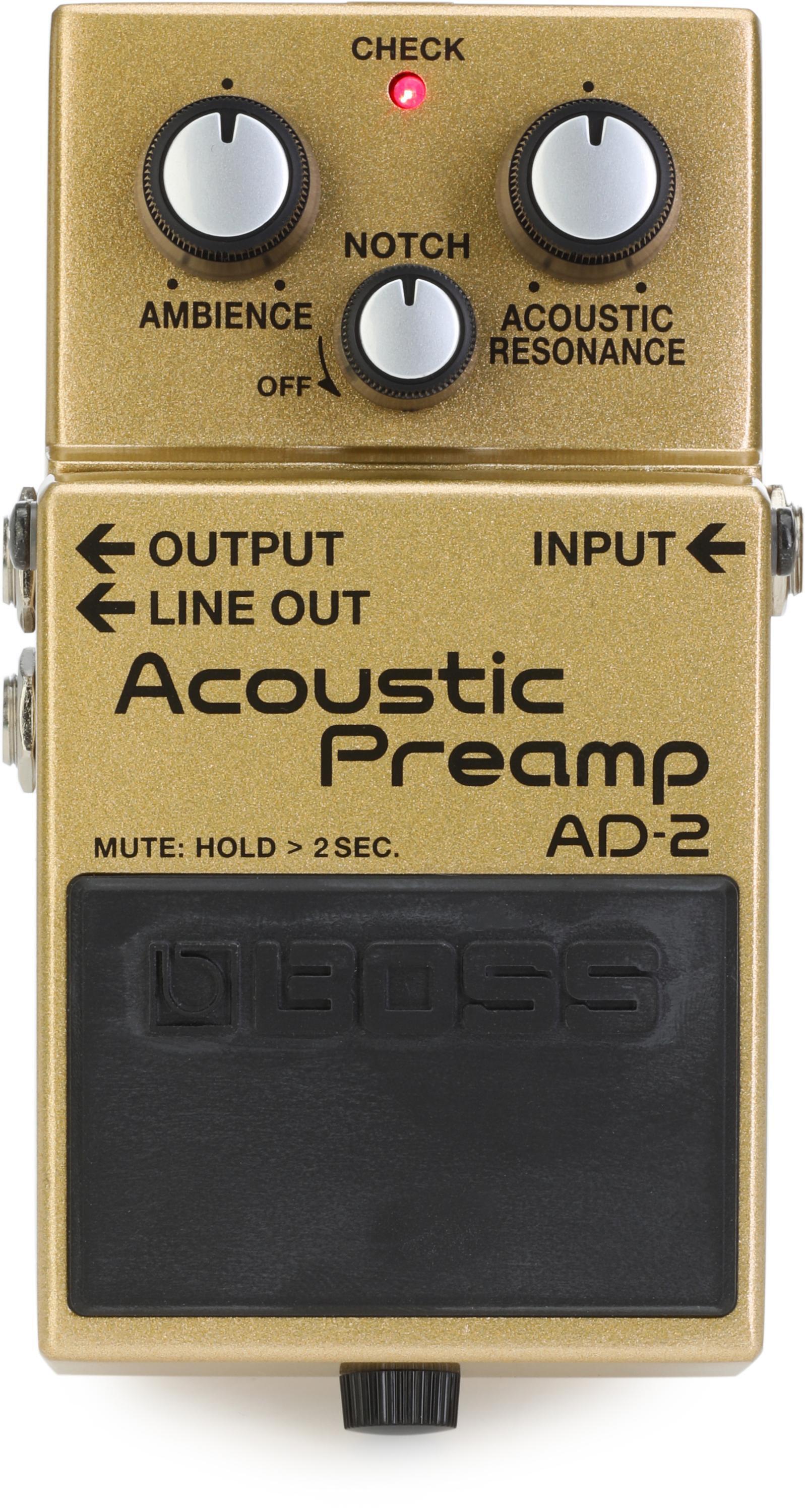 Bundled Item: Boss AD-2 Acoustic Preamp Pedal